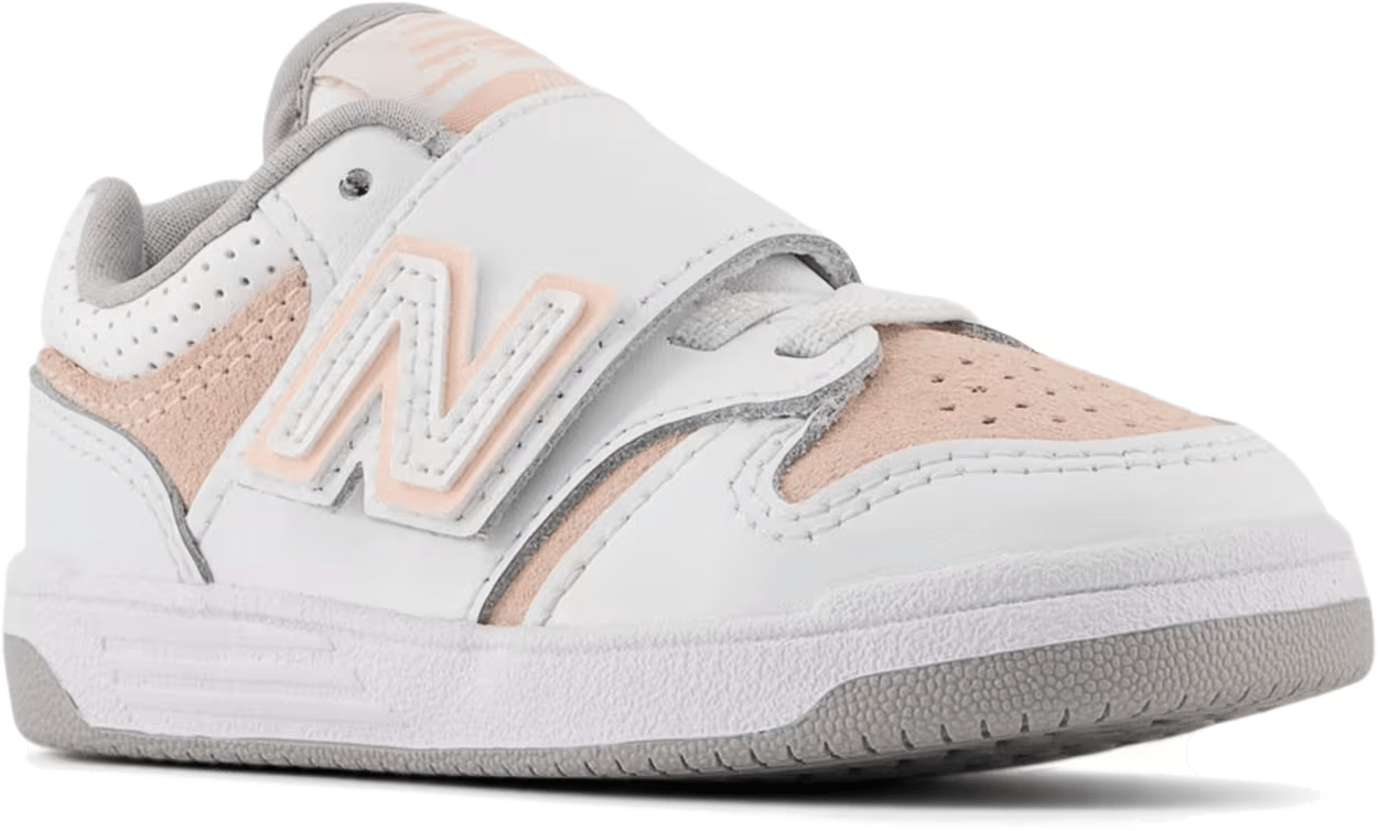 New Balance 480 Hook and Loop White Pink Haze (TD)