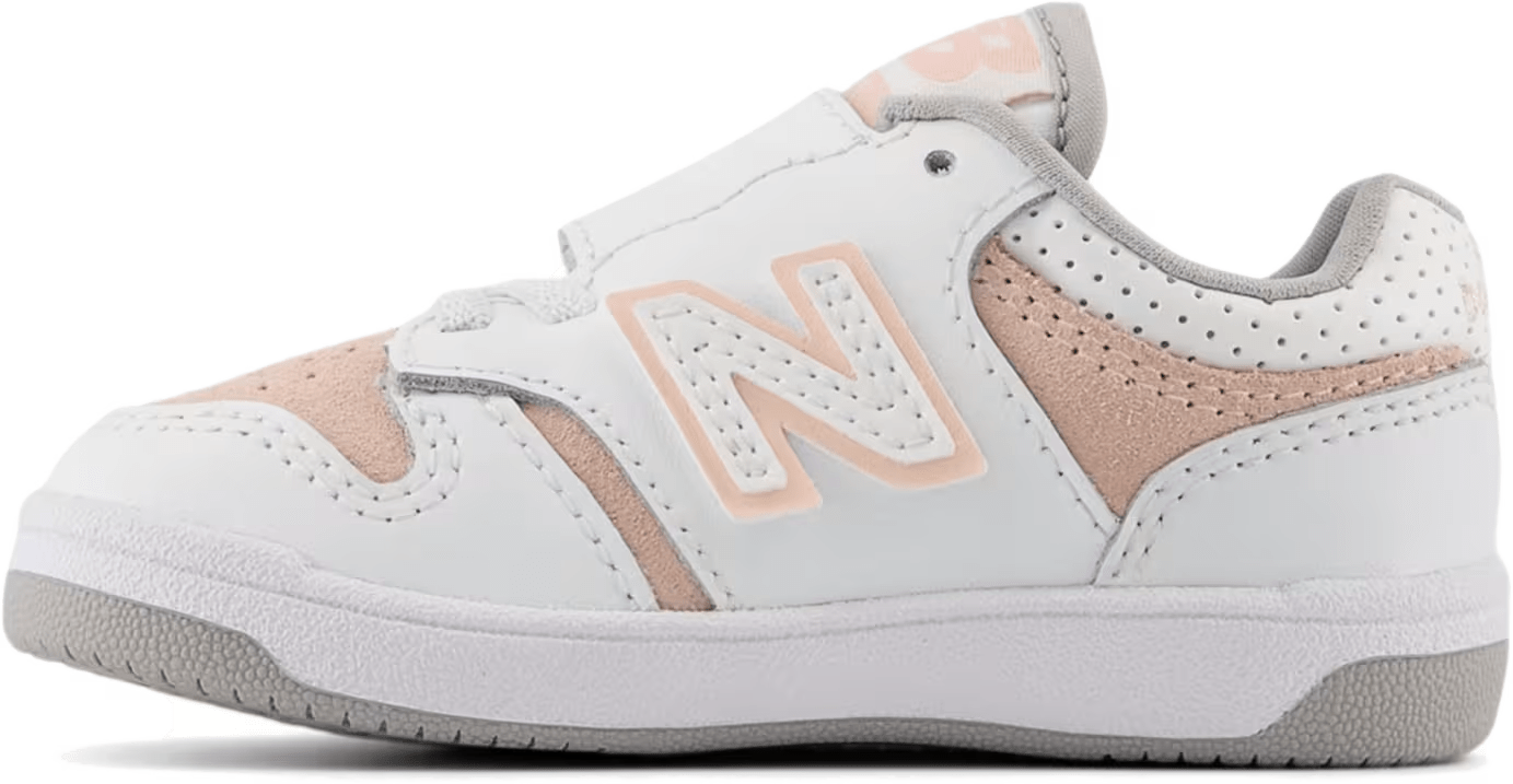 New Balance 480 Hook and Loop White Pink Haze (TD)