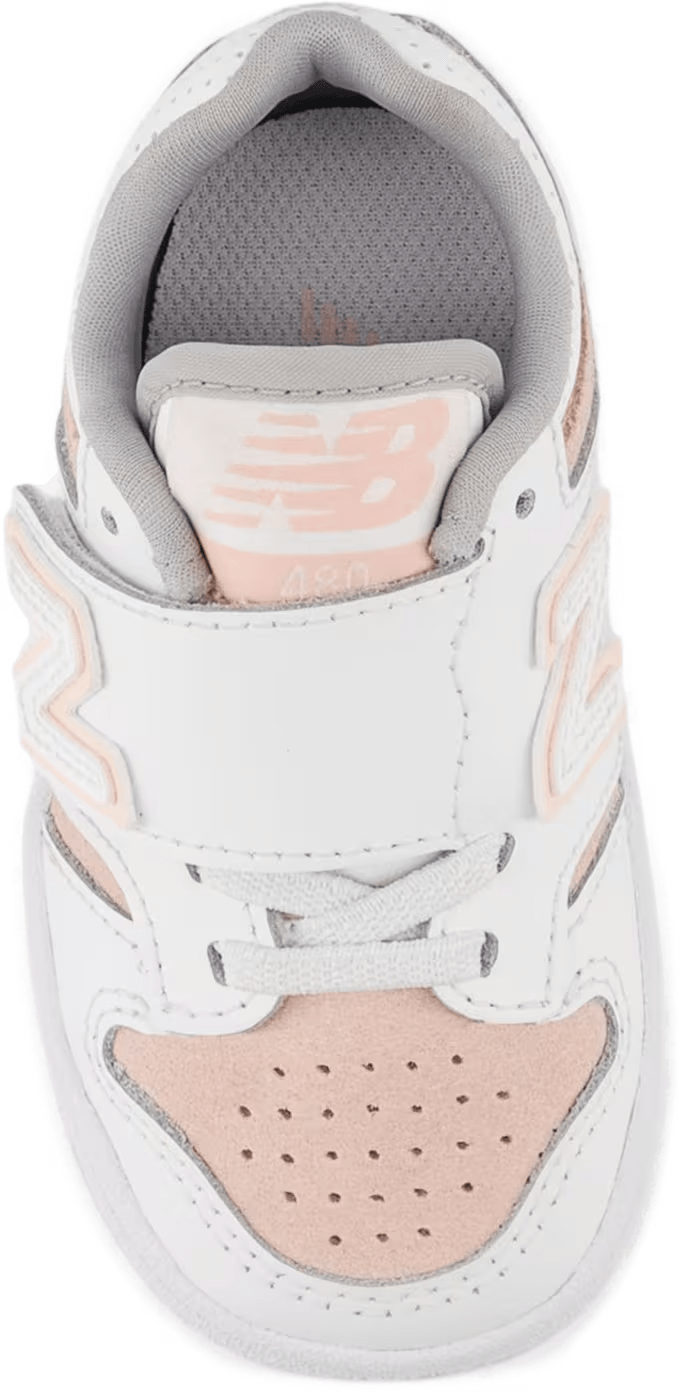 New Balance 480 Hook and Loop White Pink Haze (TD)
