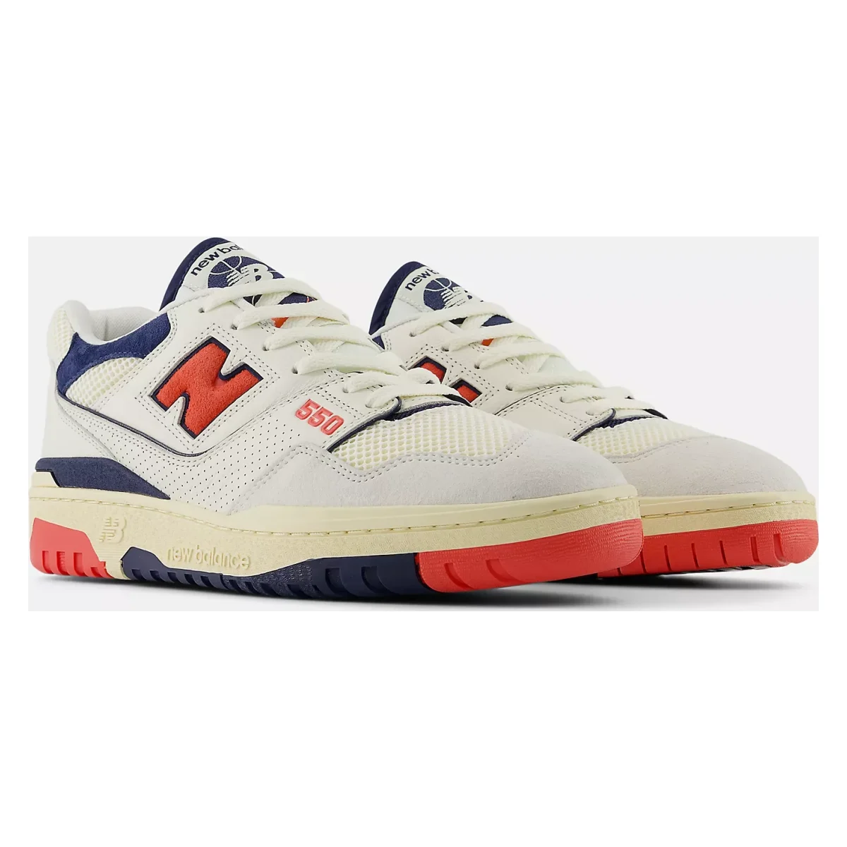New Balance 550 "Sea Salt / Blast Red"