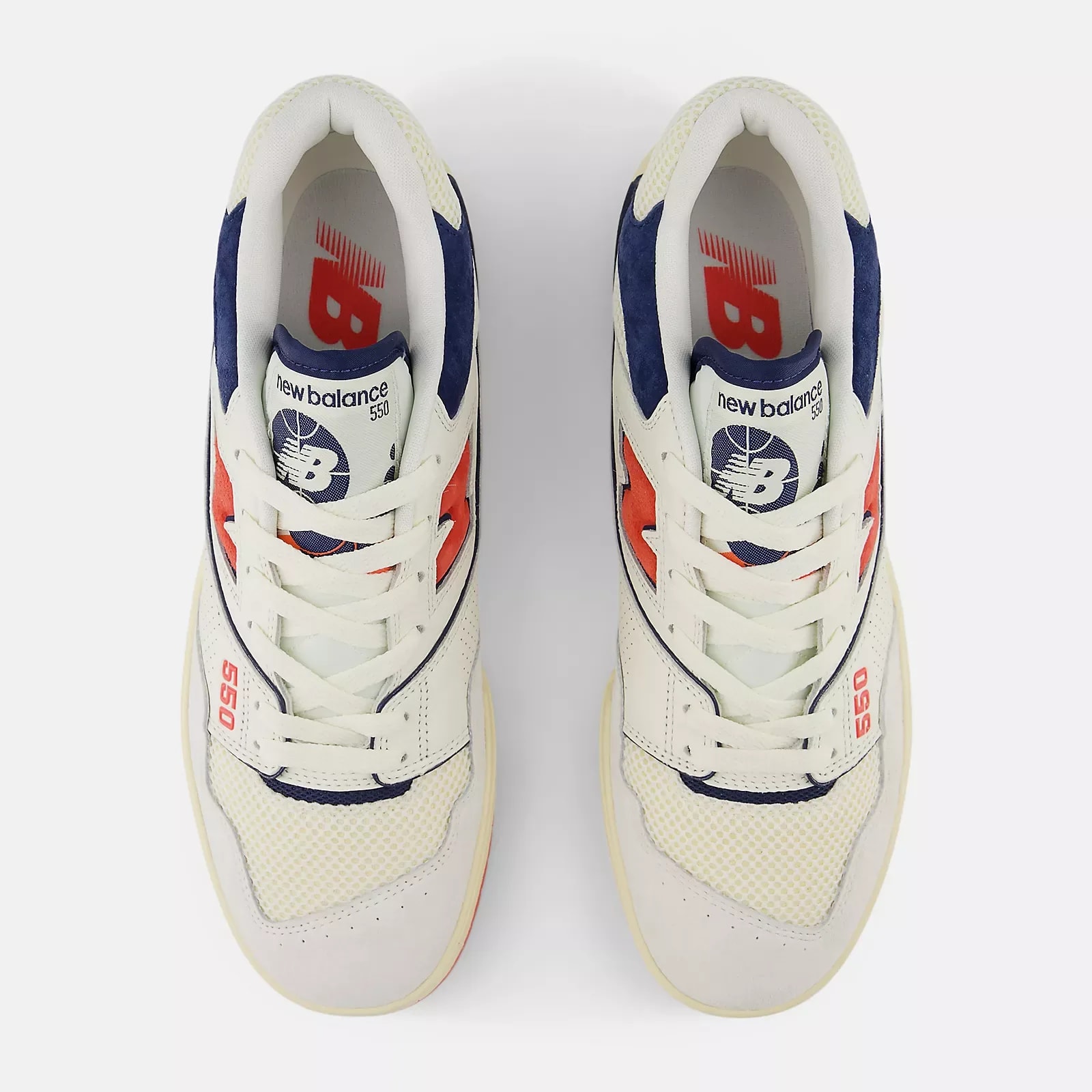 New Balance 550 "Sea Salt / Blast Red"