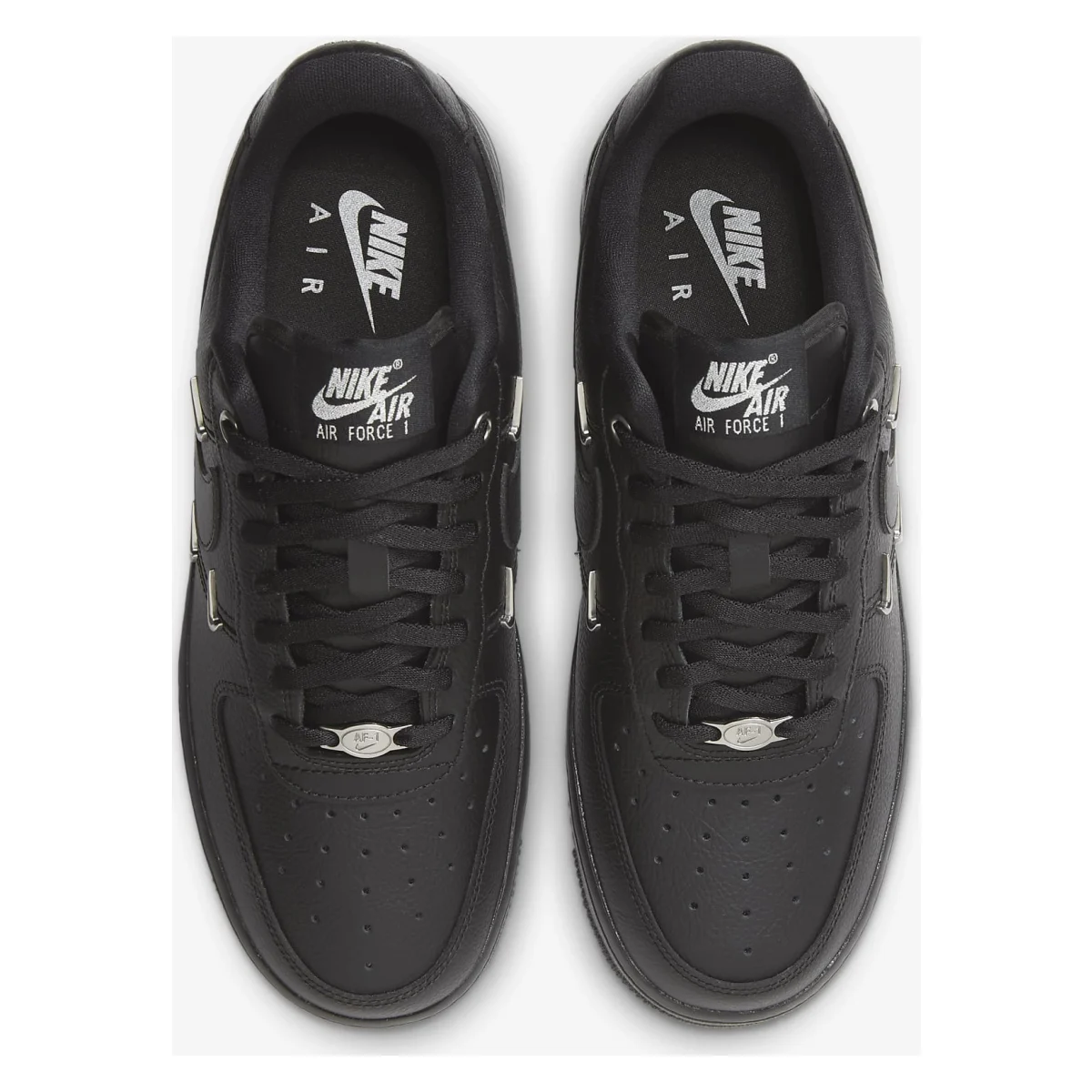 Nike Air Force 1 '07 LX Wmns "Black Silver Mini Swoosh"