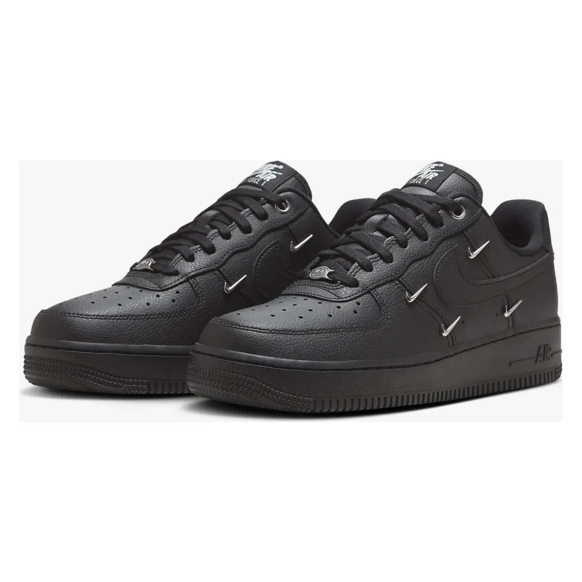 Nike Air Force 1 '07 LX Wmns "Black Silver Mini Swoosh"