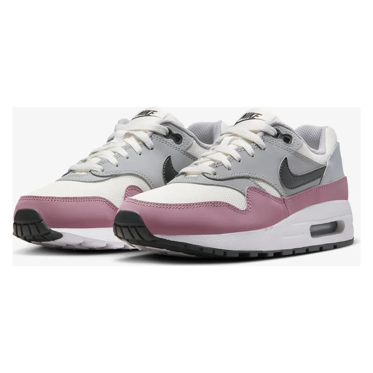 Nike Air Max 1 GS "Summit White Grey Pink"