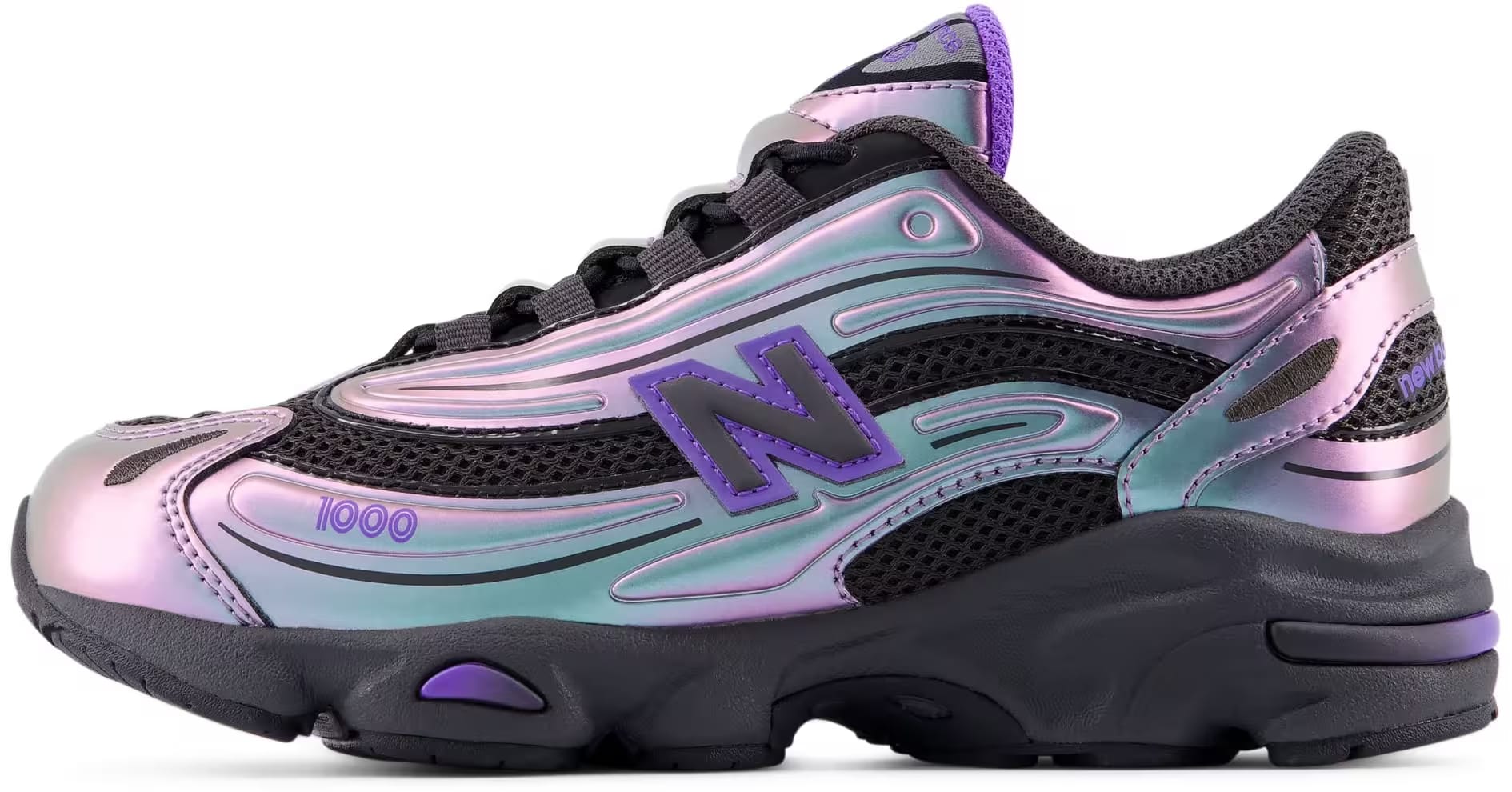 New Balance 1000 Bungee Lace PS "Faded Black Electric Indigo"