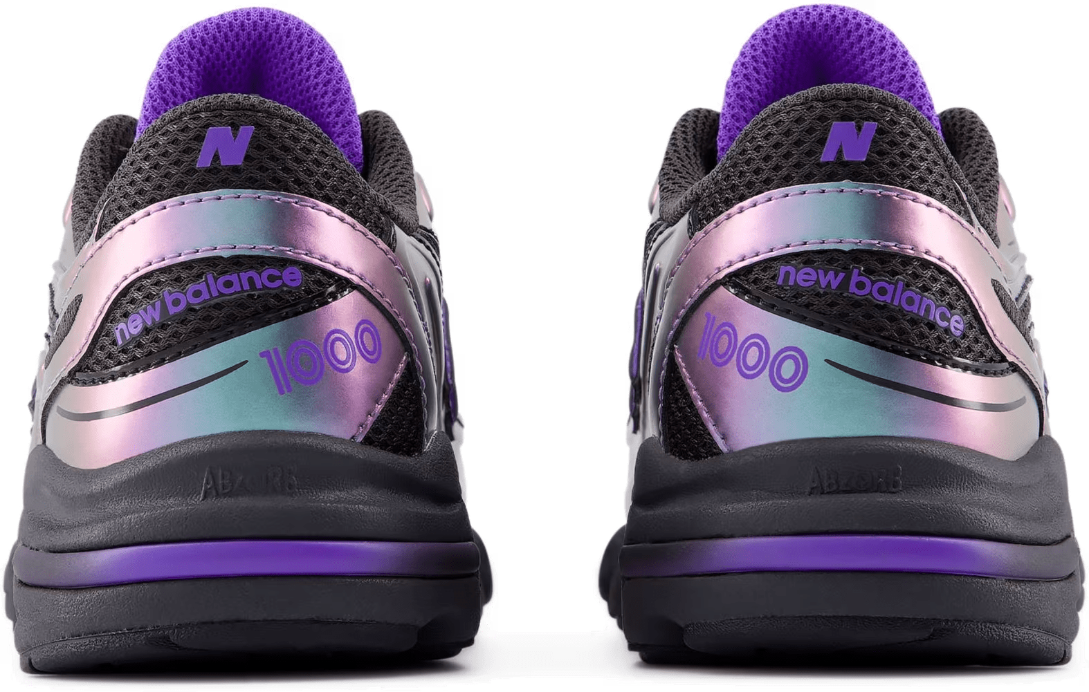 New Balance 1000 Bungee Lace PS "Faded Black Electric Indigo"