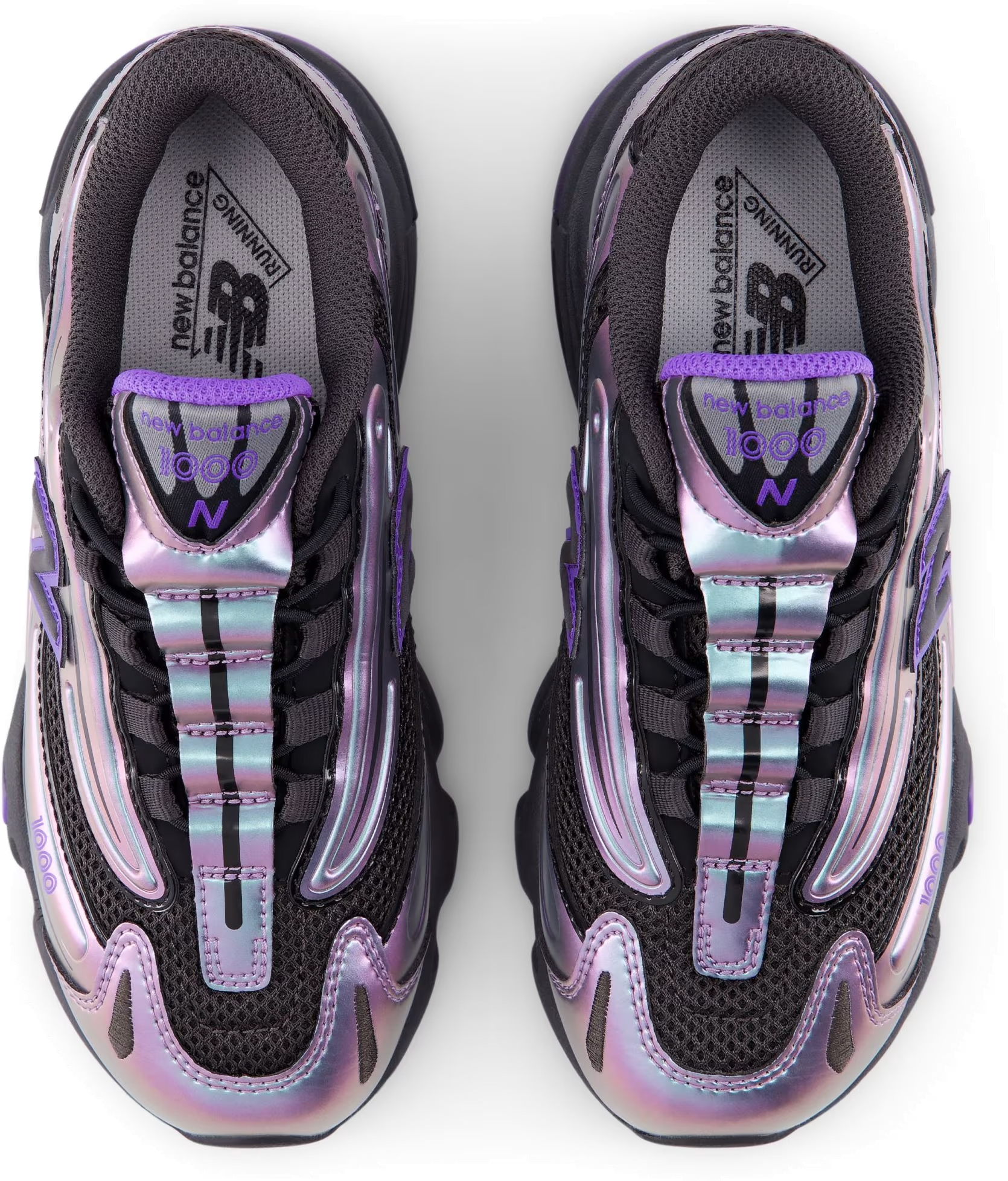 New Balance 1000 Bungee Lace PS "Faded Black Electric Indigo"