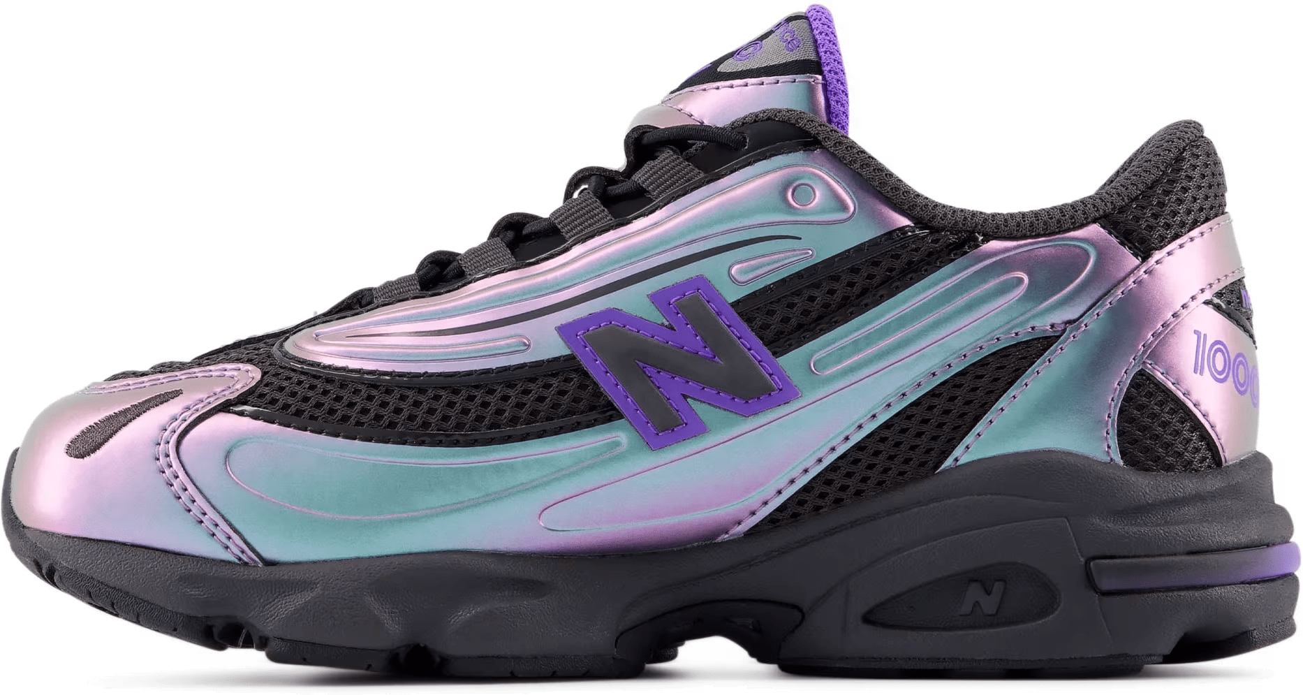 New Balance 1000 Bungee Lace PS "Faded Black Electric Indigo"