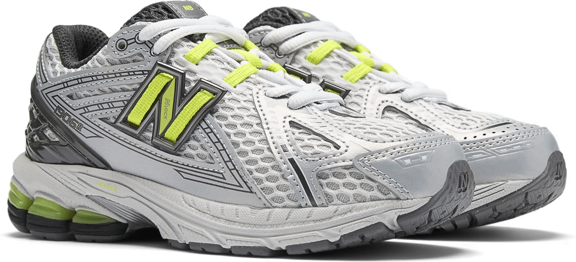 New Balance 1906 Lace PS "Light Silver Metallic Alkaline Green"