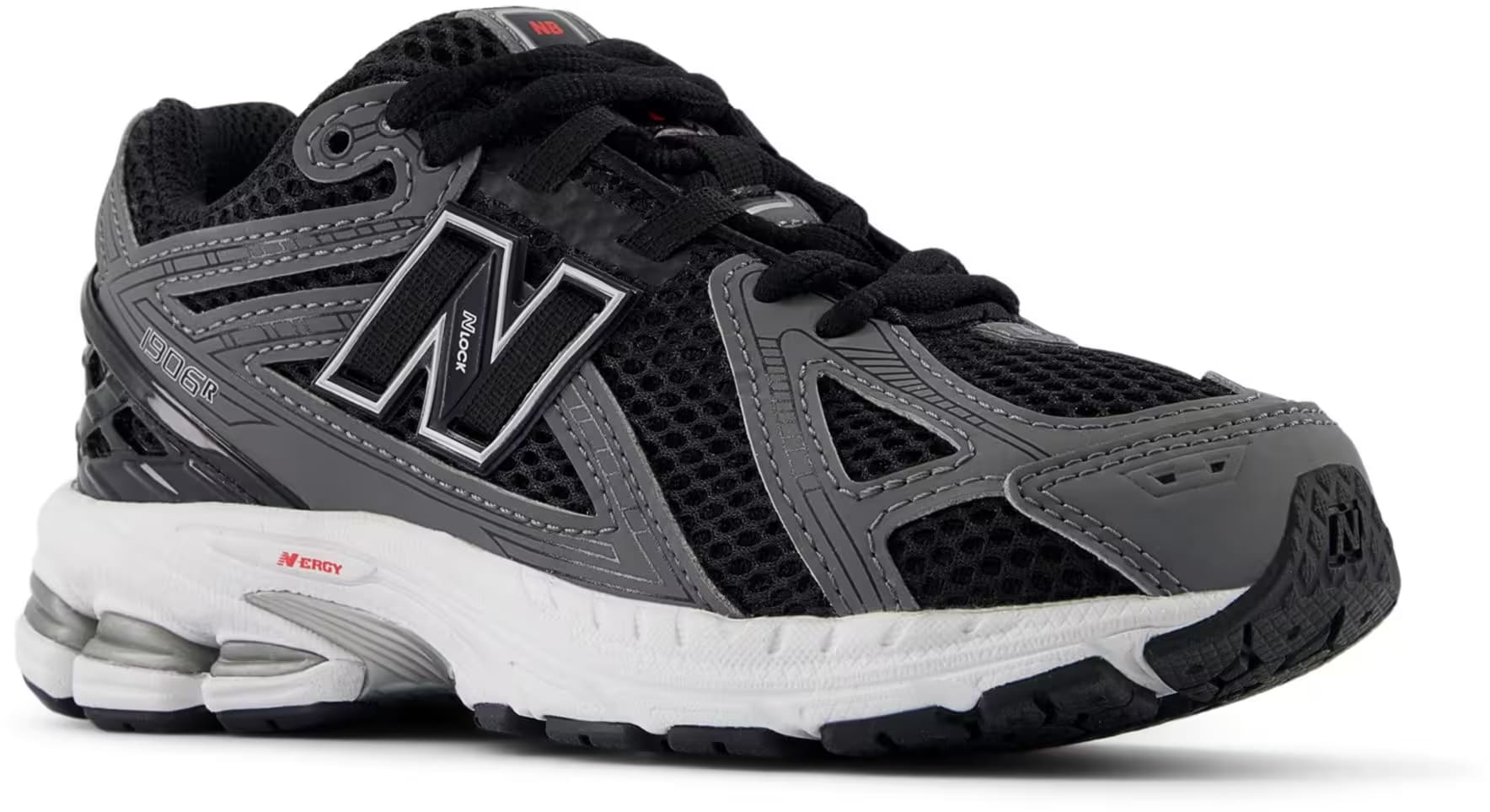 New Balance 1906R Black Team Red Castlerock (PS)