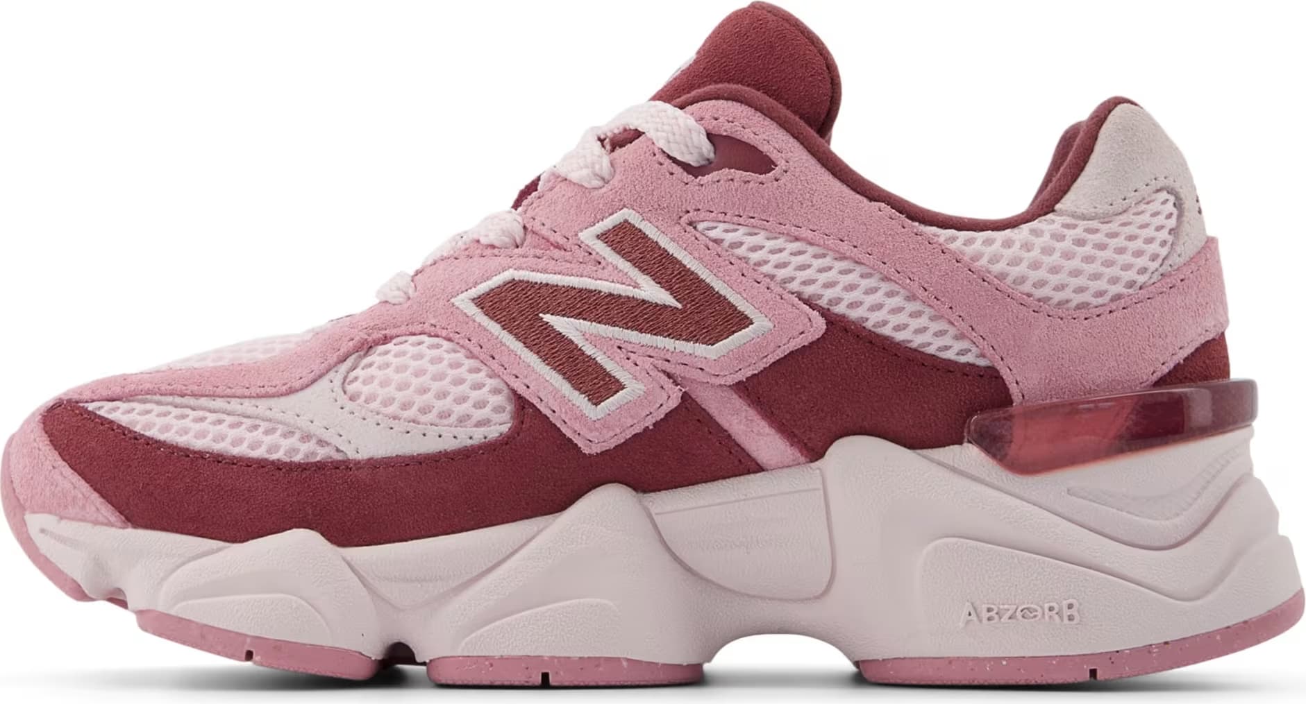 New Balance 9060 Pink Granite Washed Burgundy (PS)