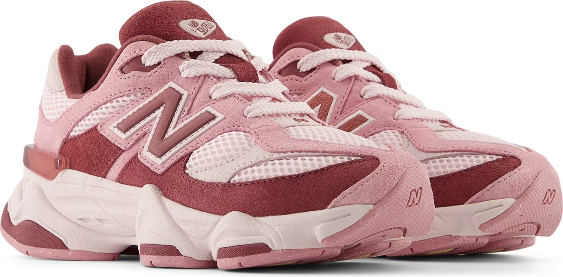 New Balance 9060 Pink Granite Washed Burgundy (PS)