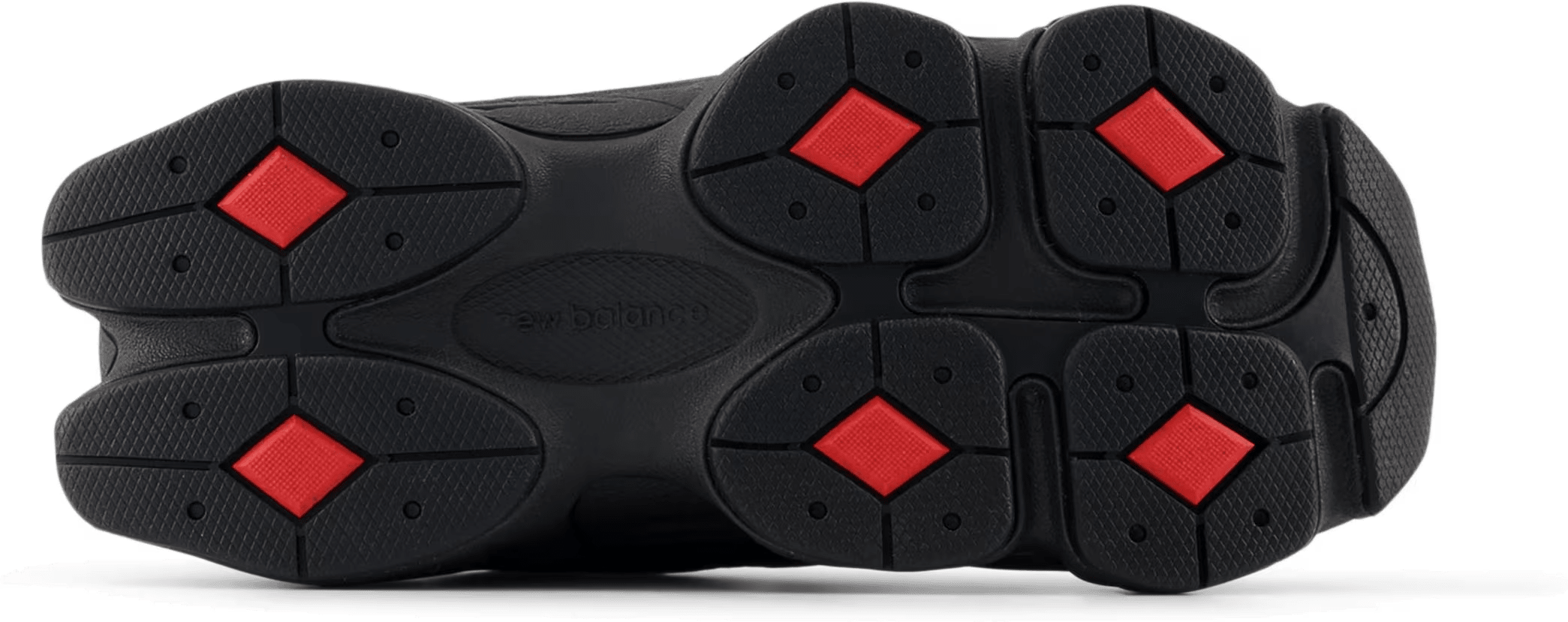 New Balance 9060 Lace Black Cement True Red (PS)