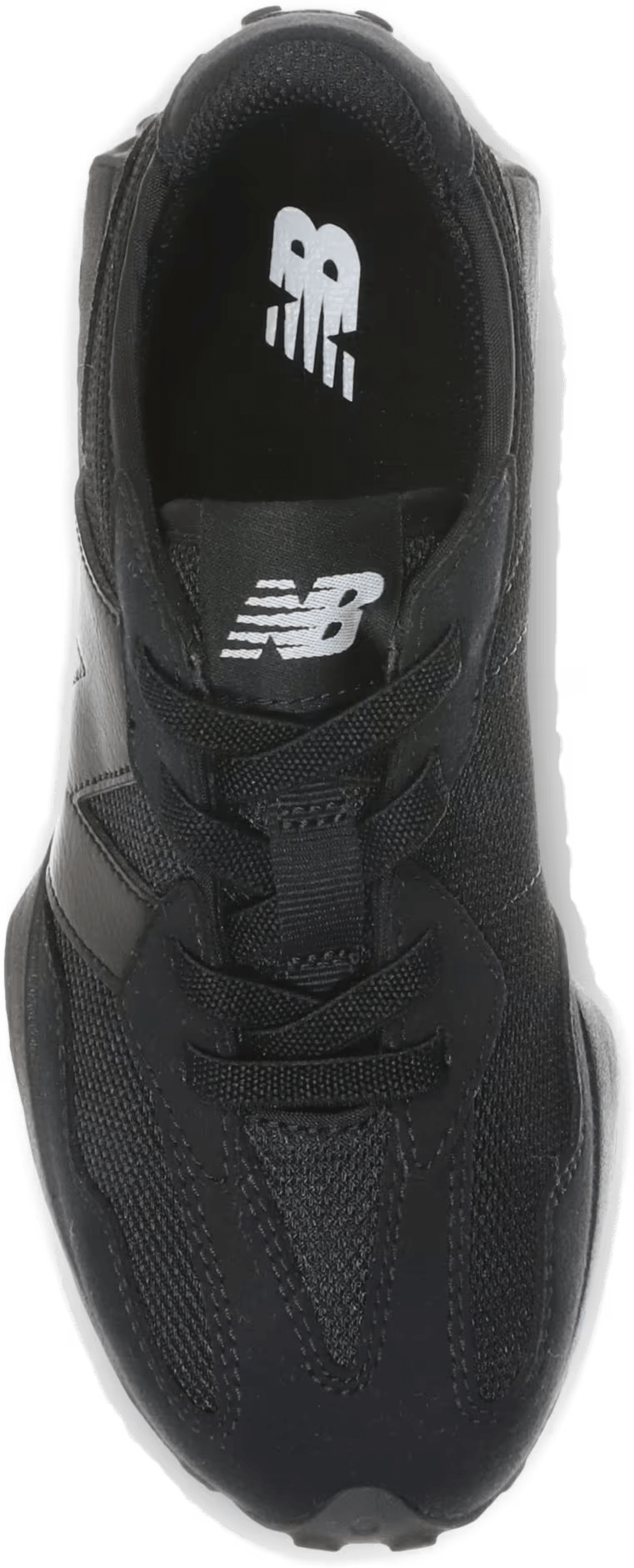New Balance 327 Bungee Lace Triple Black (PS)