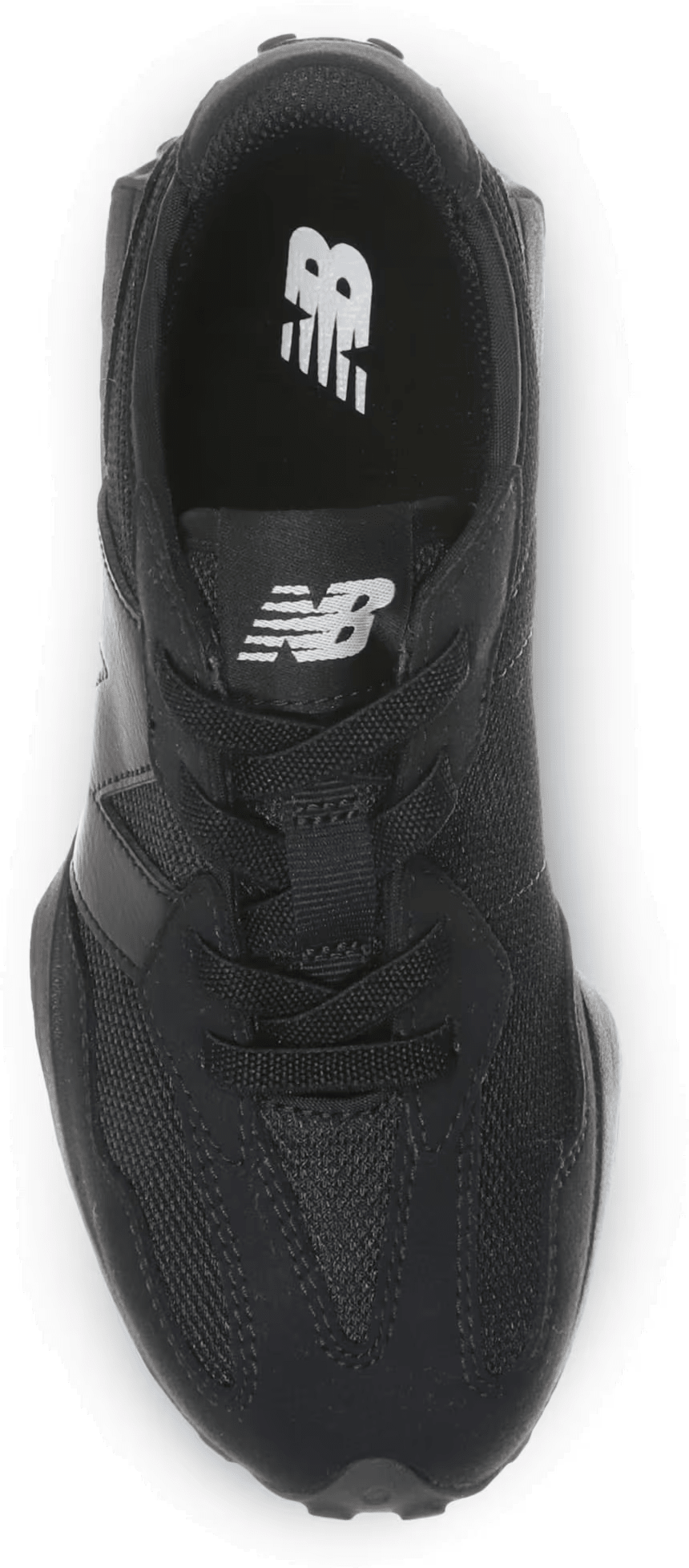 New Balance 327 Bungee Lace Triple Black (PS)