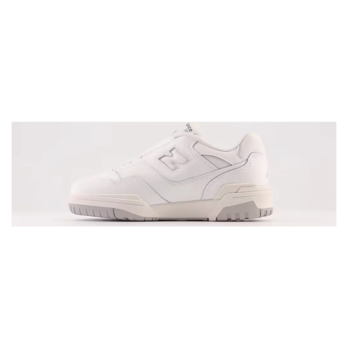 New Balance 550 Bungee Lace Top Strap White Grey