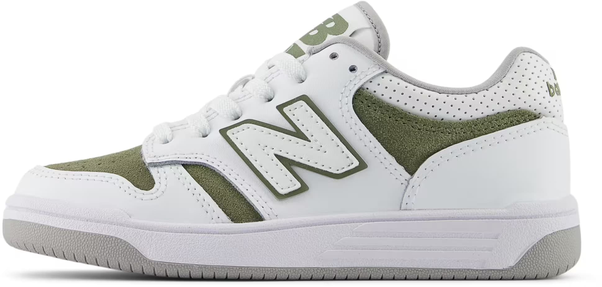 New Balance 480 White Dark Olivine (PS)