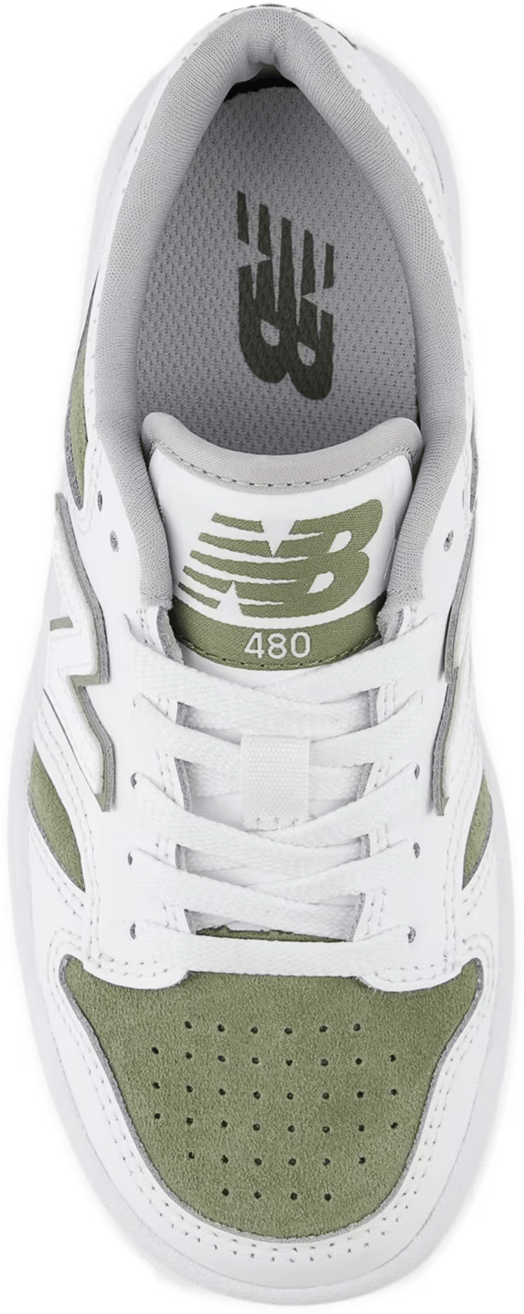 New Balance 480 White Dark Olivine (PS)
