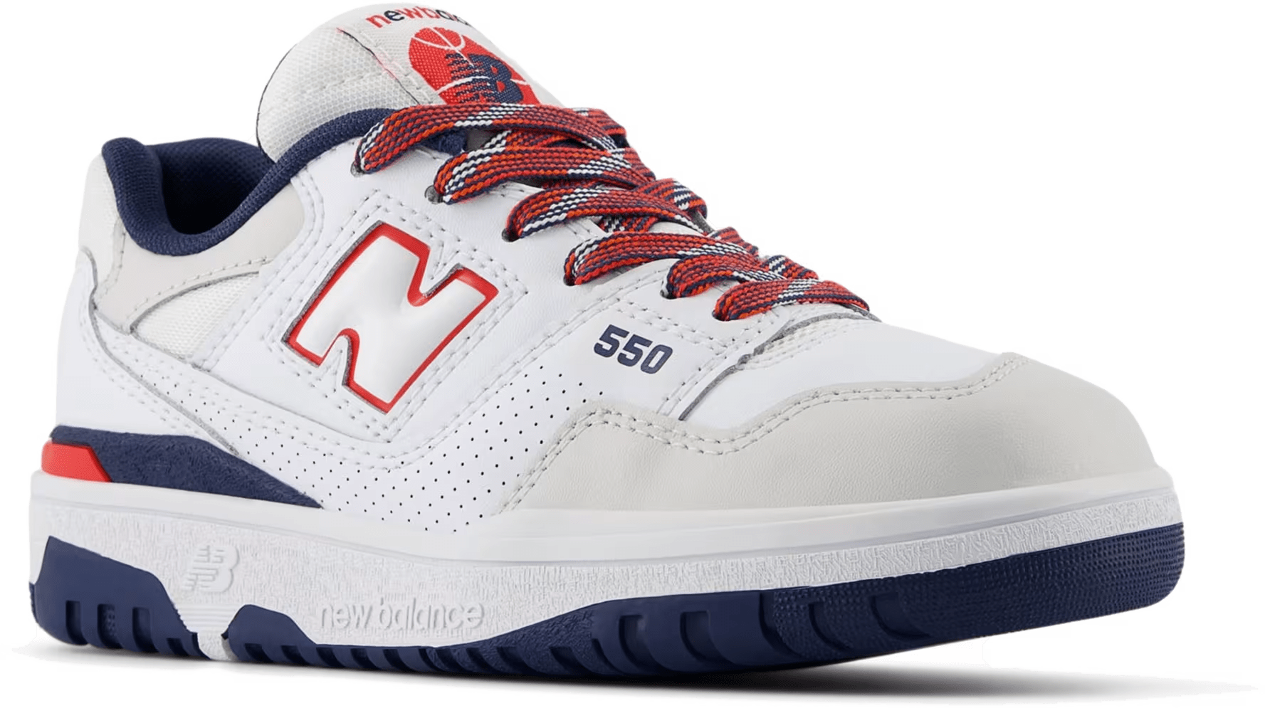 New Balance 550 White True Red Navy (PS)
