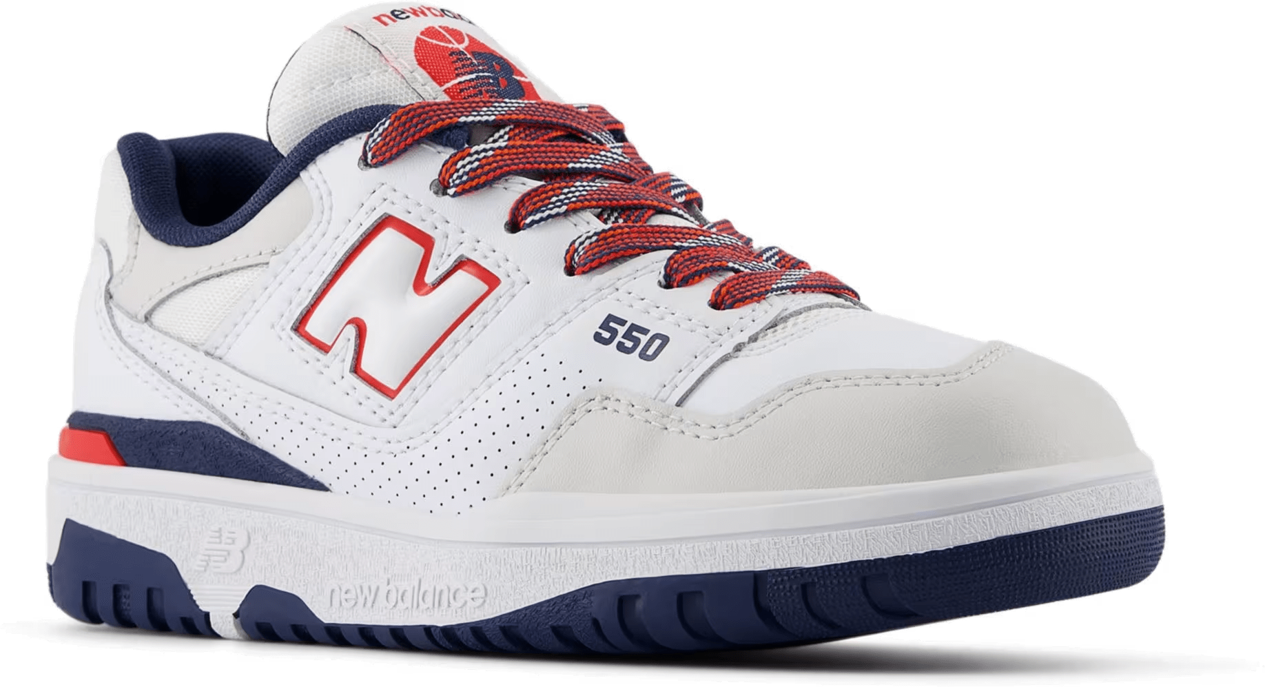 New Balance 550 White True Red Navy (PS)