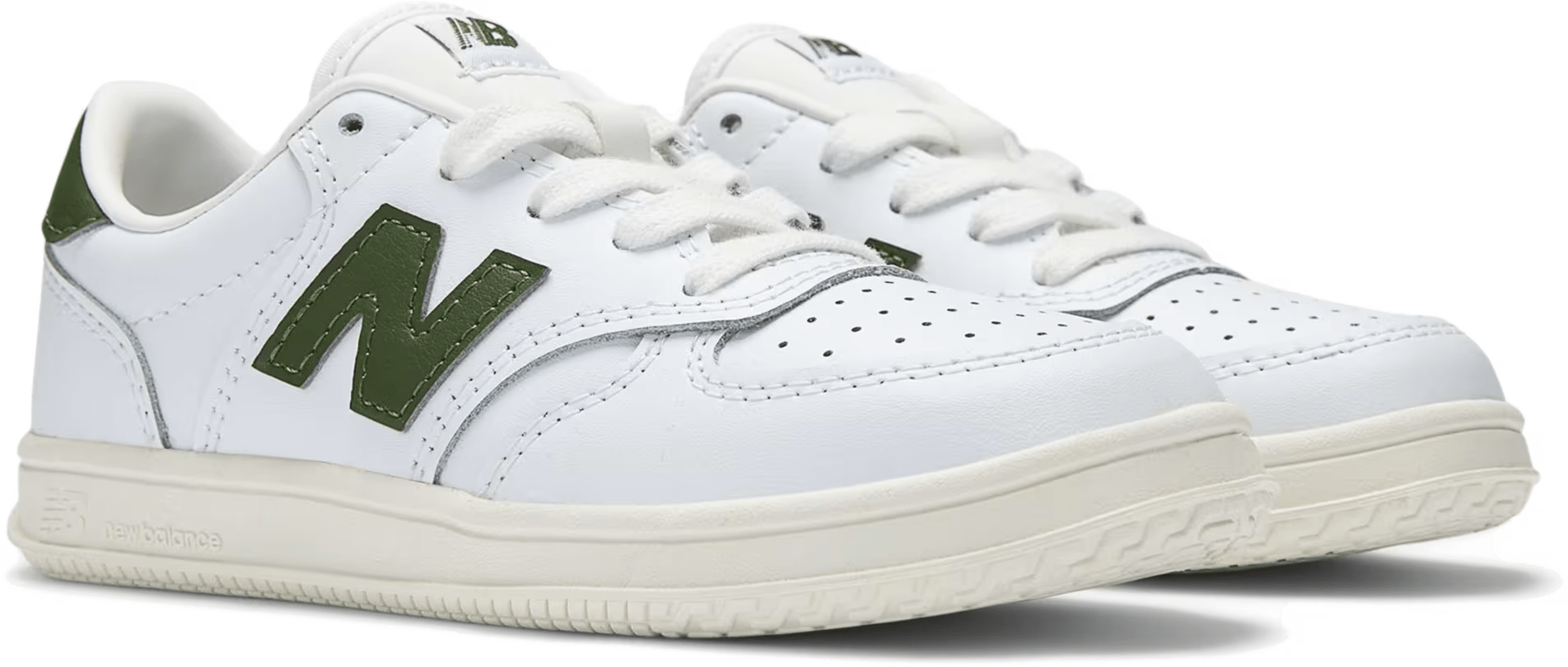 New Balance T500 Lace Dark Alpine Green White (PS)