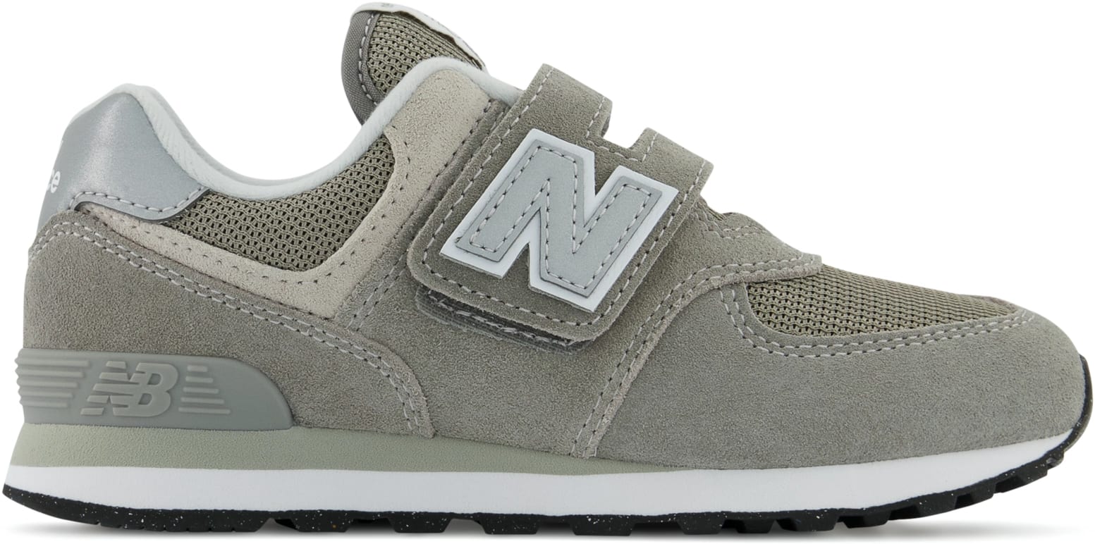 New Balance 574 Core Hook and Loop Grey White (PS)