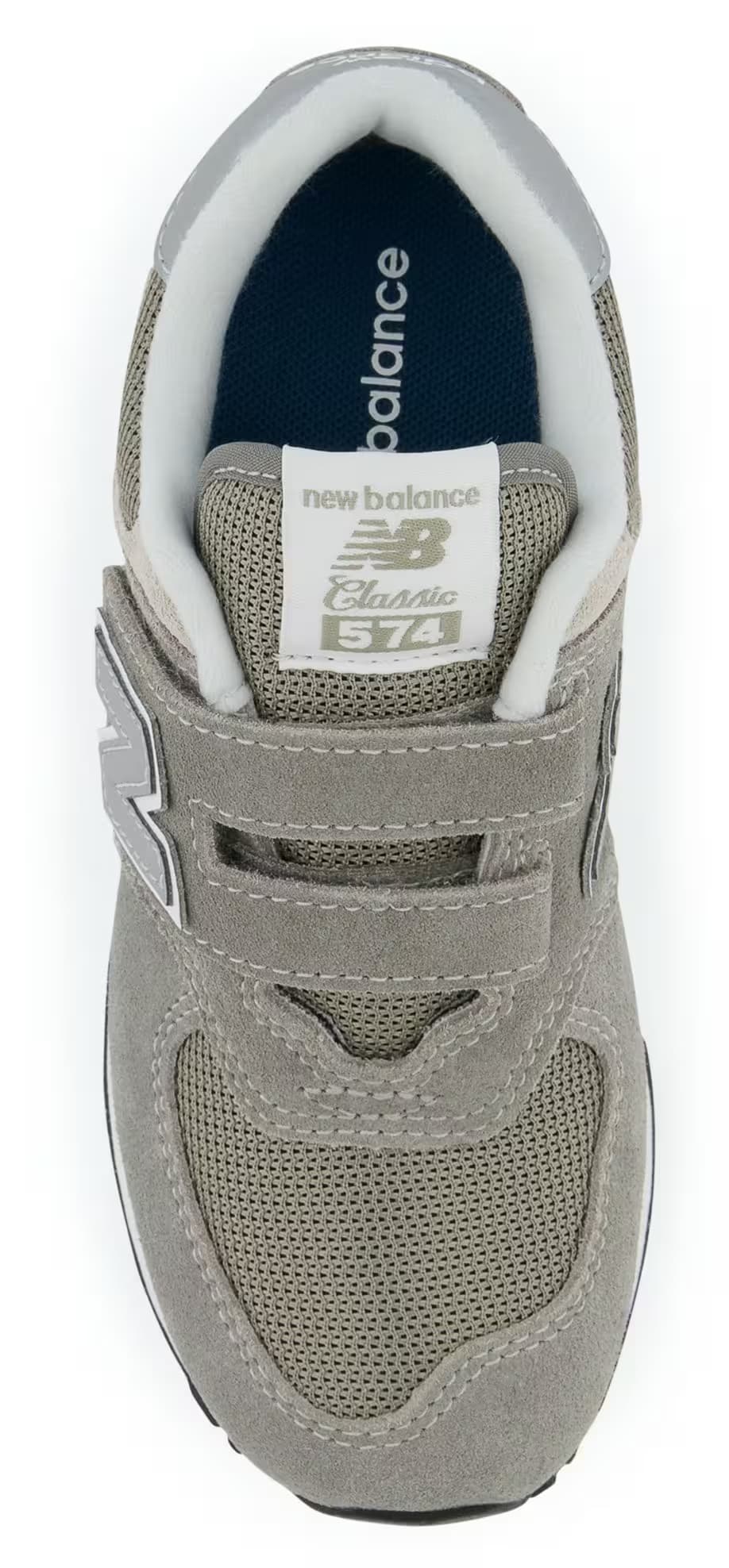 New Balance 574 Core Hook and Loop Grey White (PS)