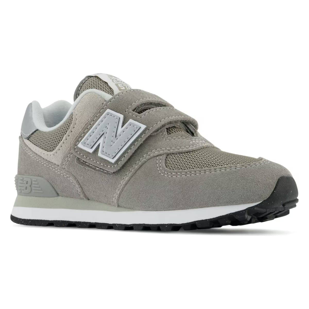 New Balance 574 Core Hook and Loop Grey White (PS)