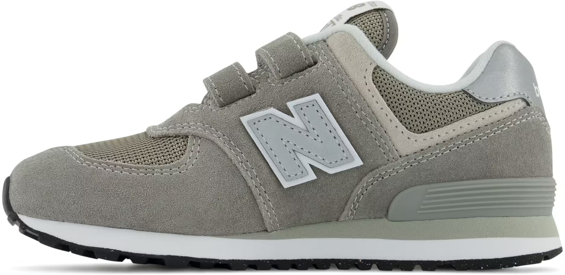 New Balance 574 Core Hook and Loop Grey White (PS)
