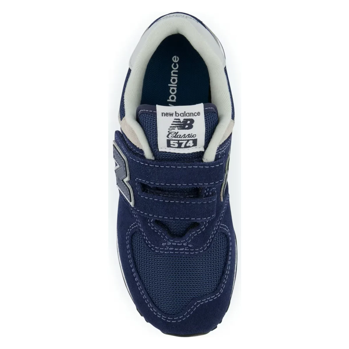 New Balance 574 Core Hook and Loop Navy White (PS)