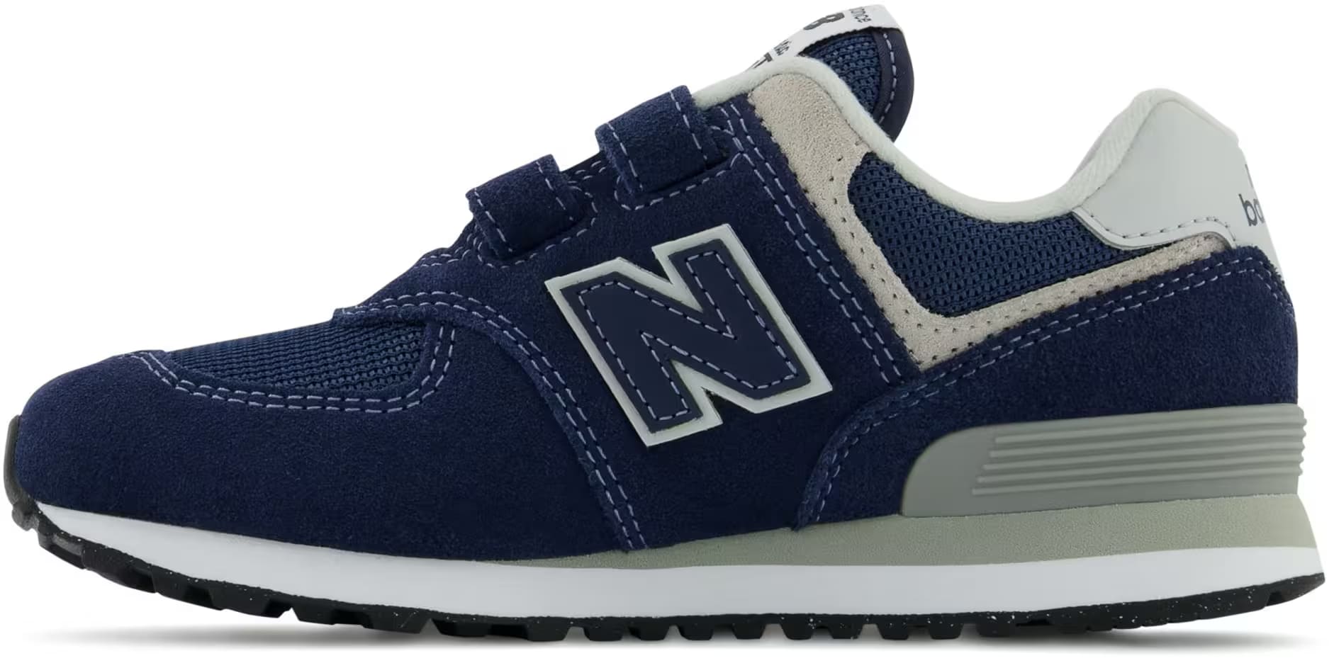 New Balance 574 Core Hook and Loop Navy White (PS)