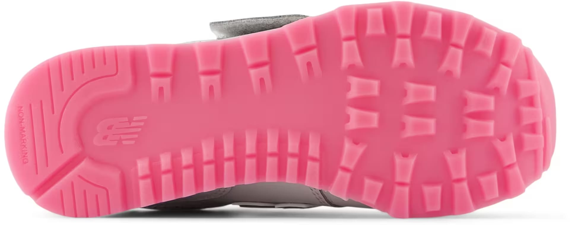 New Balance 574 Hook and Loop Grey Matter Signal Pink Tie-Dye (PS)