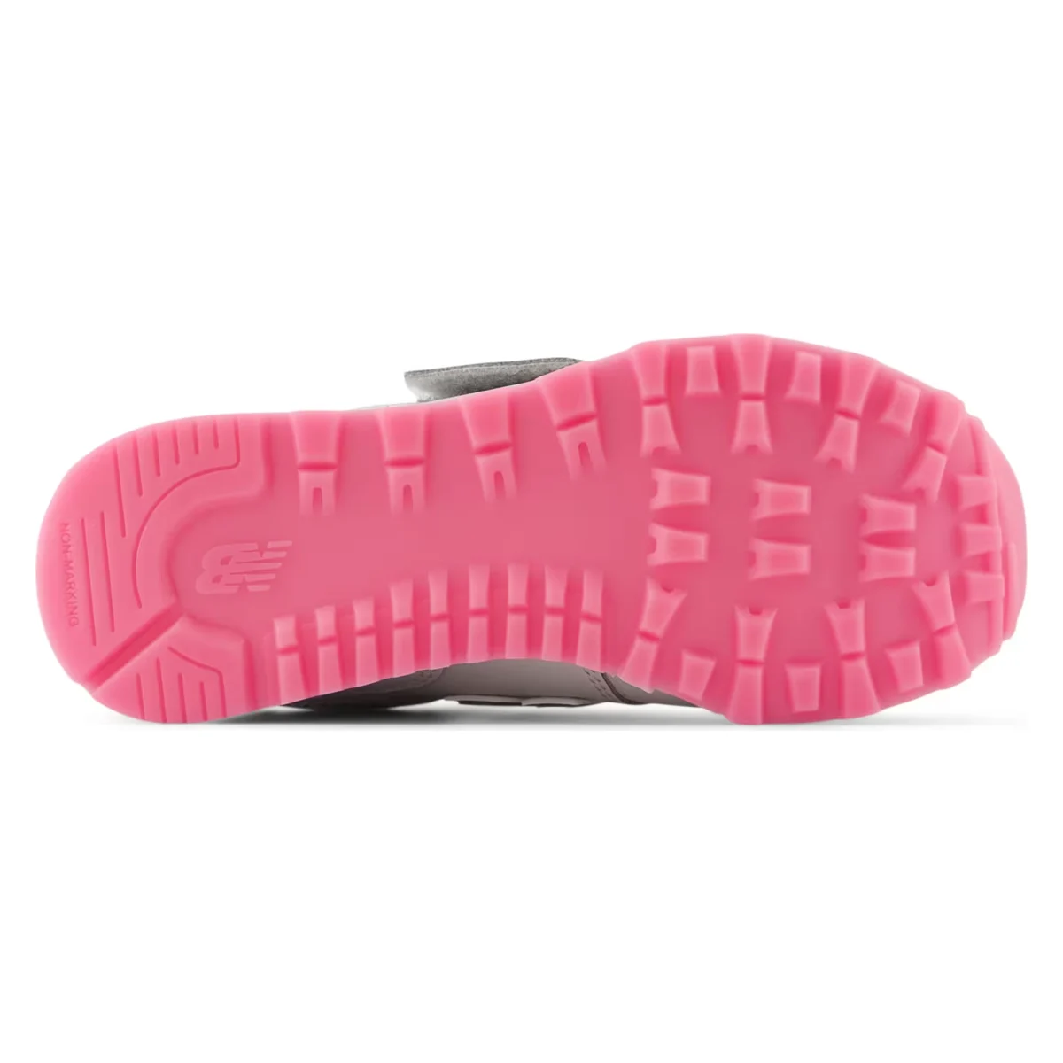 New Balance 574 Hook and Loop Grey Matter Signal Pink Tie-Dye (PS)