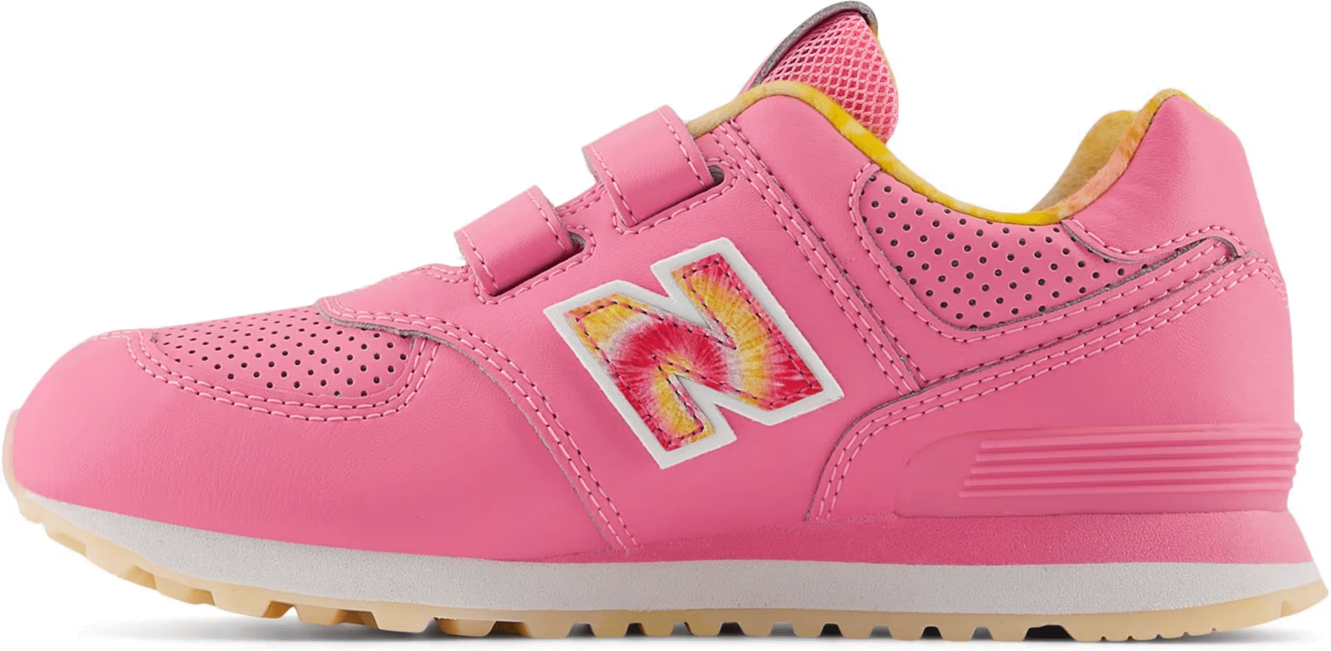 New Balance 574 Hook and Loop Signal Pink Clementine Tie-Dye (PS)
