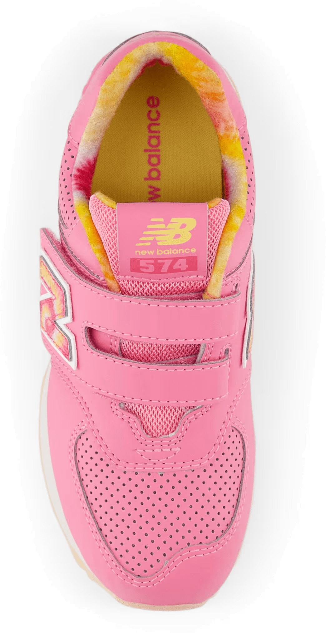 New Balance 574 Hook and Loop Signal Pink Clementine Tie-Dye (PS)