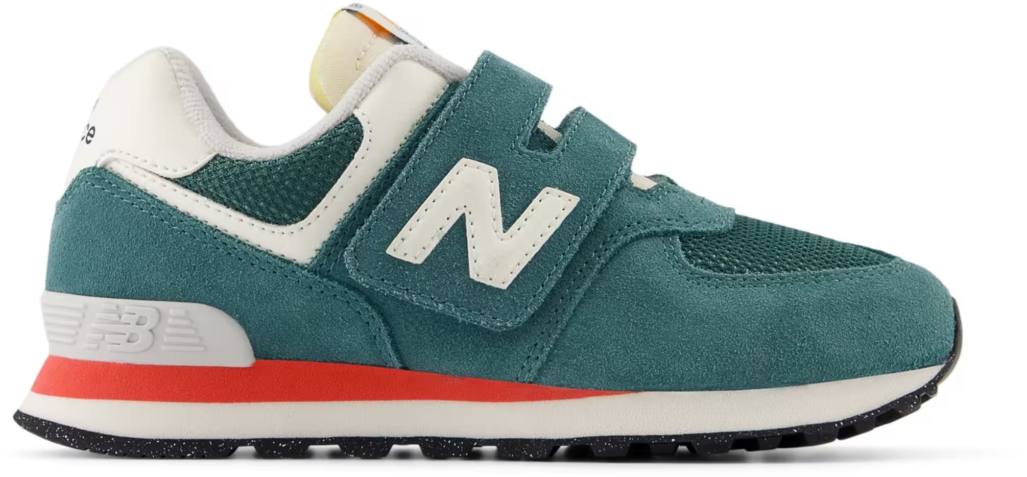 New Balance 574 Hook and Loop New Spruce Blast Red (PS)