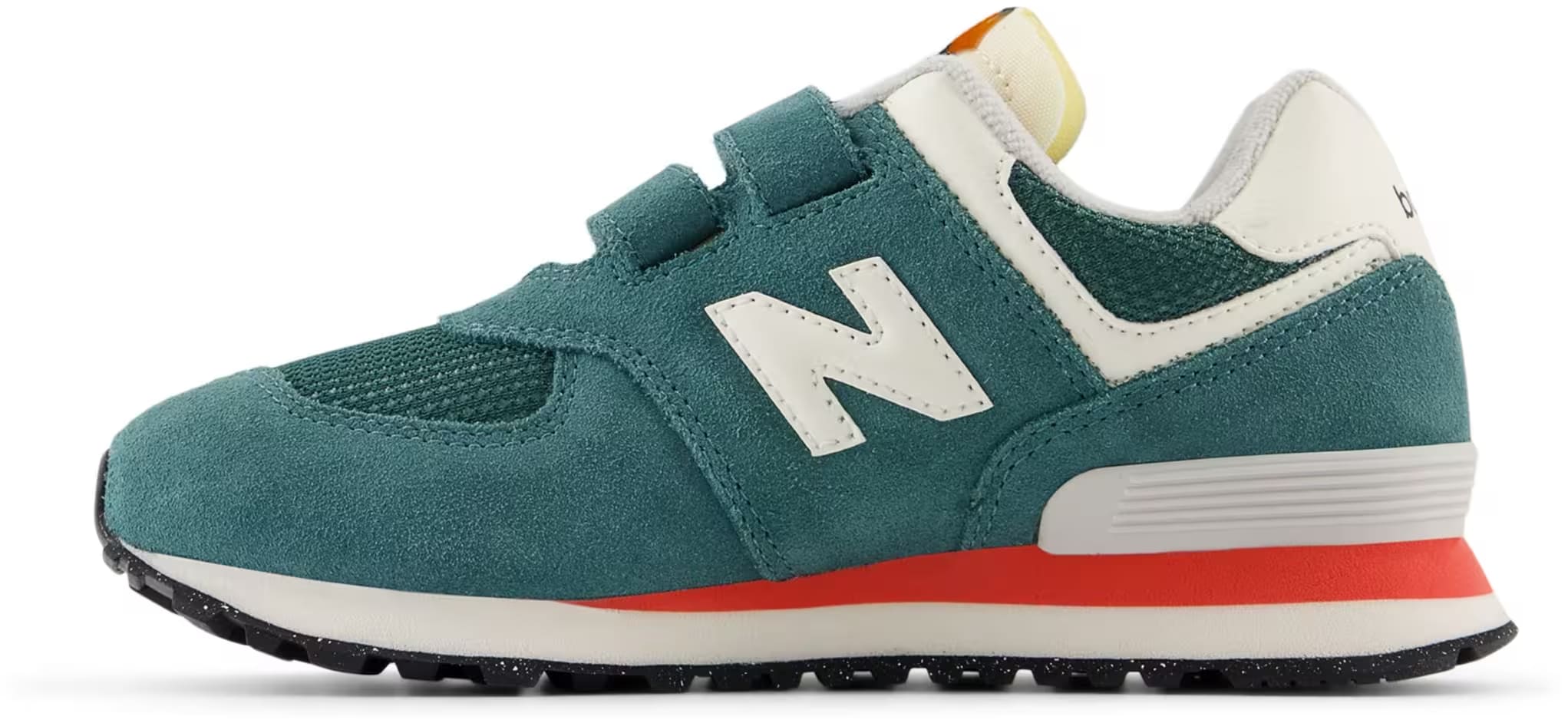 New Balance 574 Hook and Loop New Spruce Blast Red (PS)