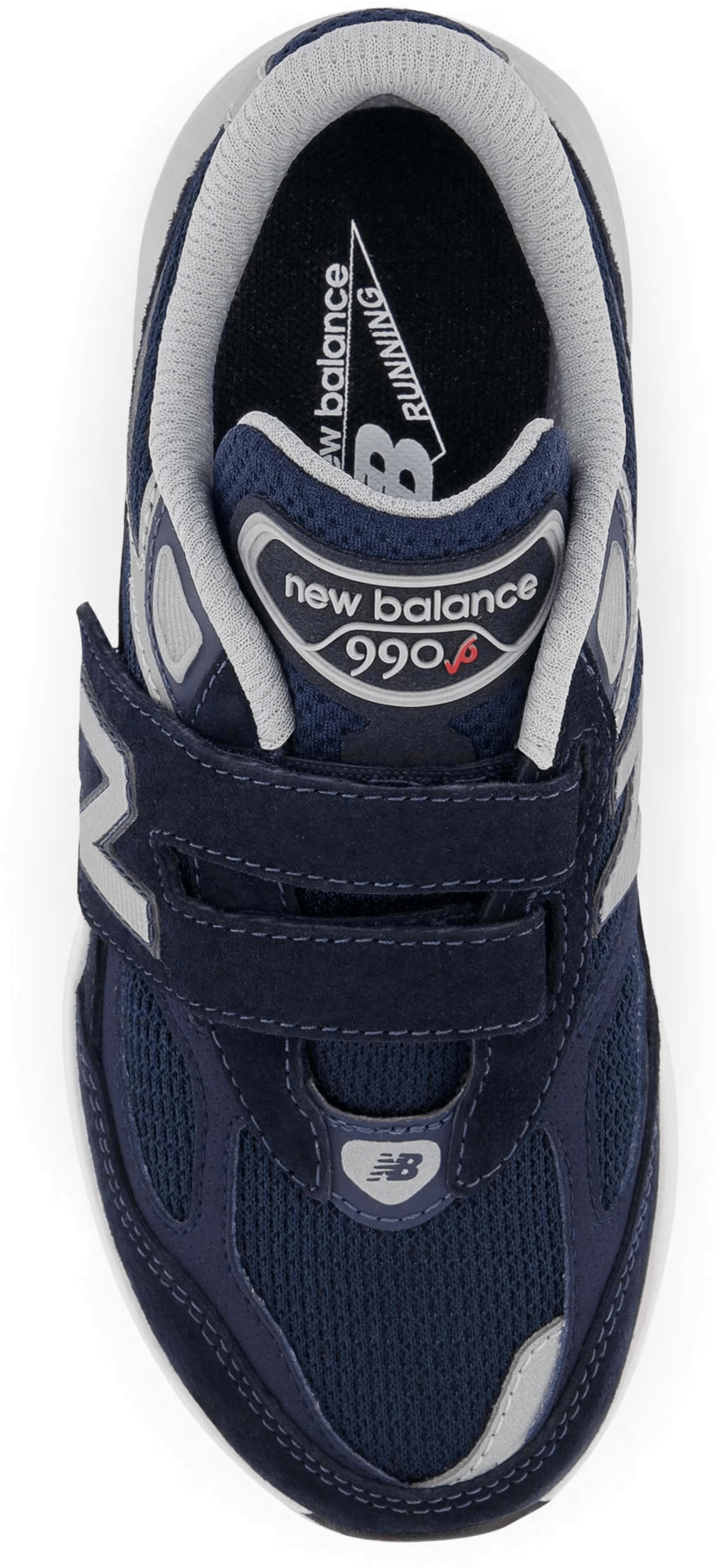 New Balance FuelCell 990v6 Hook and Loop Navy Silver (PS)