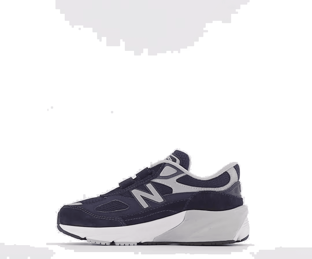 New Balance FuelCell 990v6 Hook and Loop Navy Silver (PS)