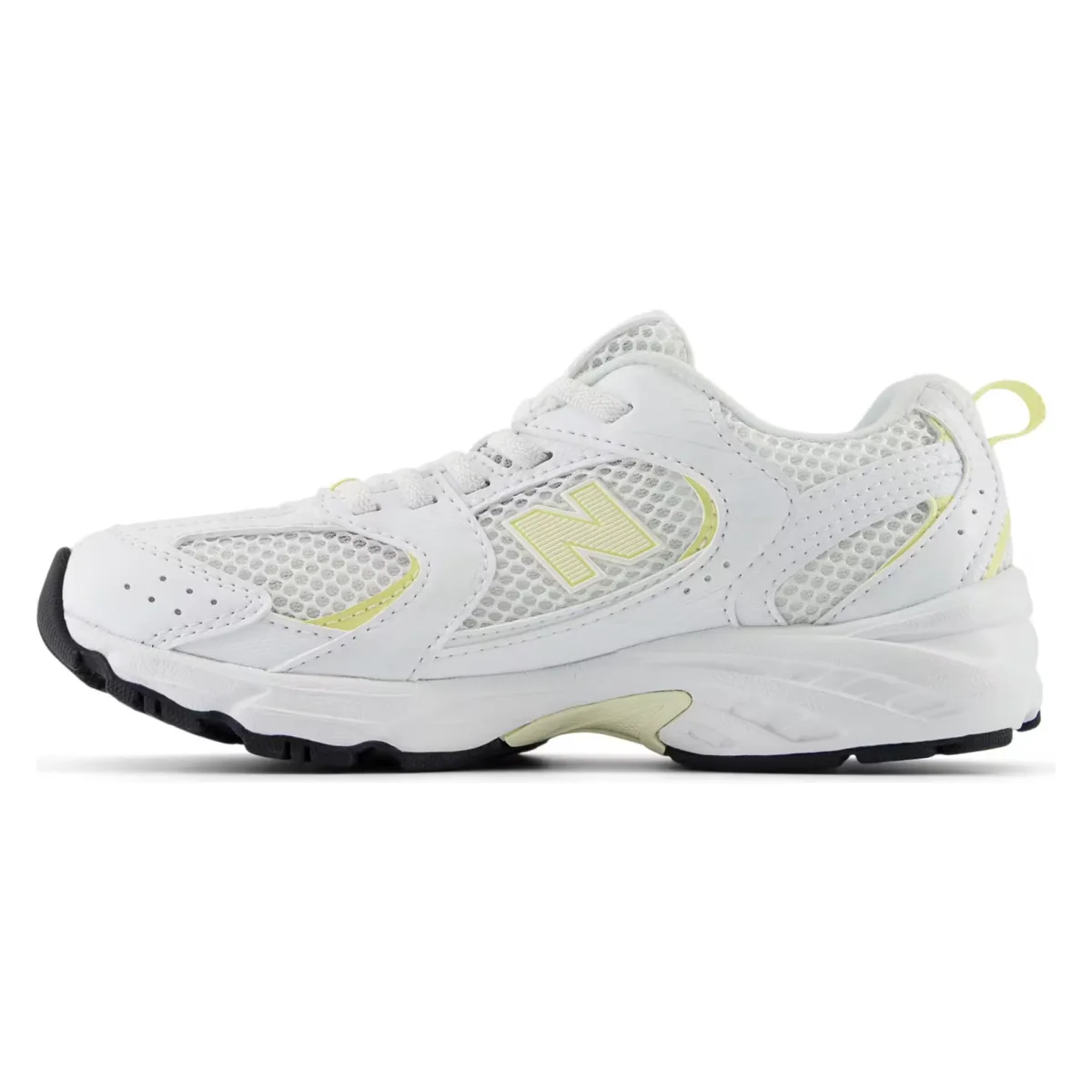 New Balance 530 Bungee Lace White Lemon (PS)