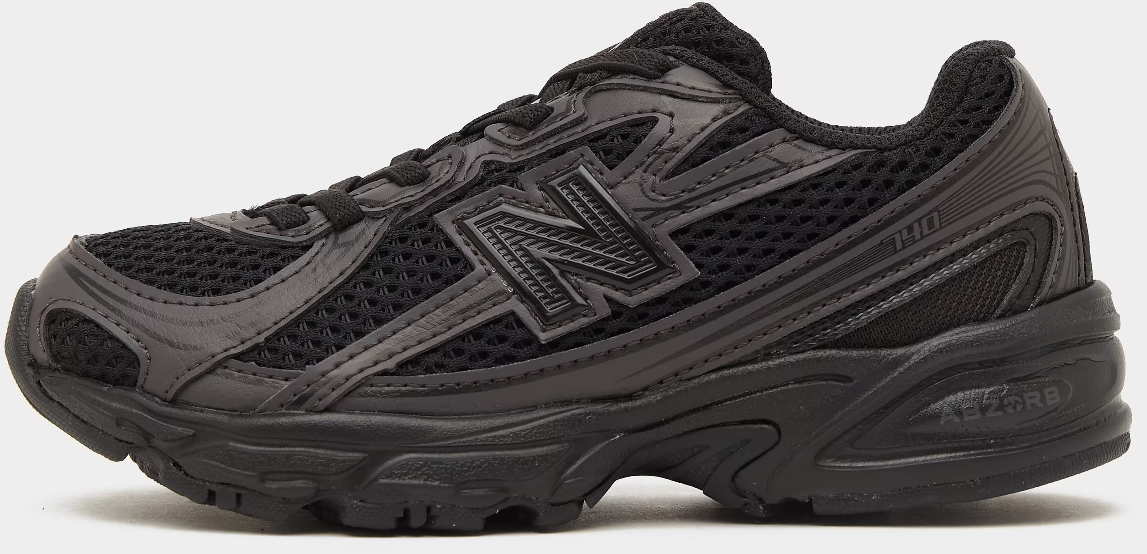 New Balance 740 Bungee Lace Black Cement (PS)