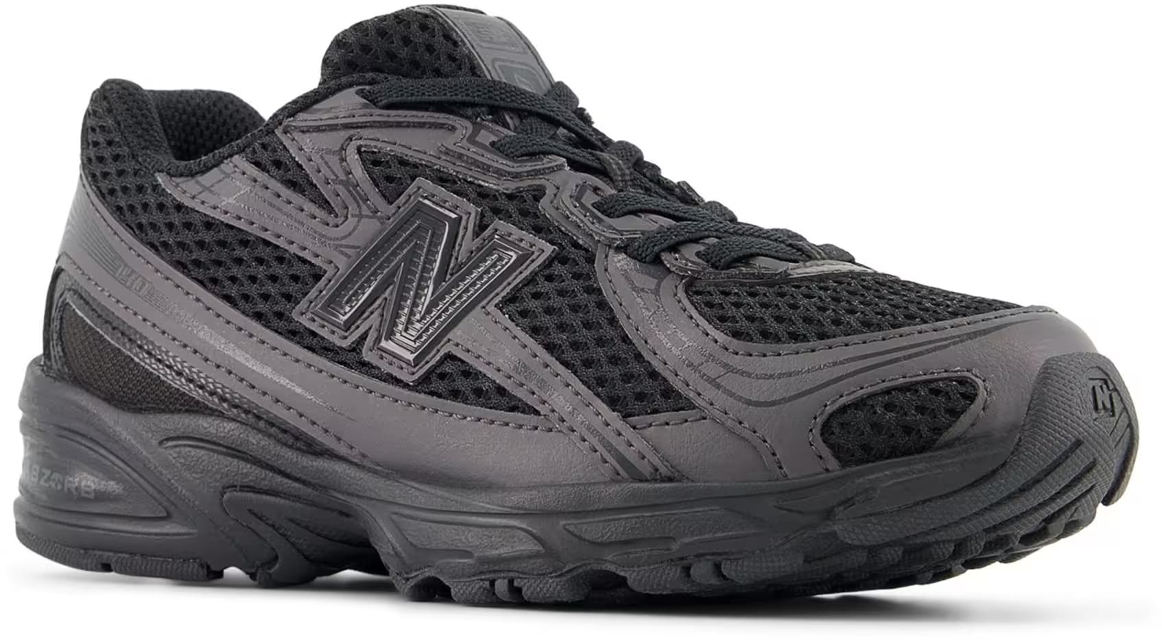 New Balance 740 Bungee Lace Black Cement (PS)