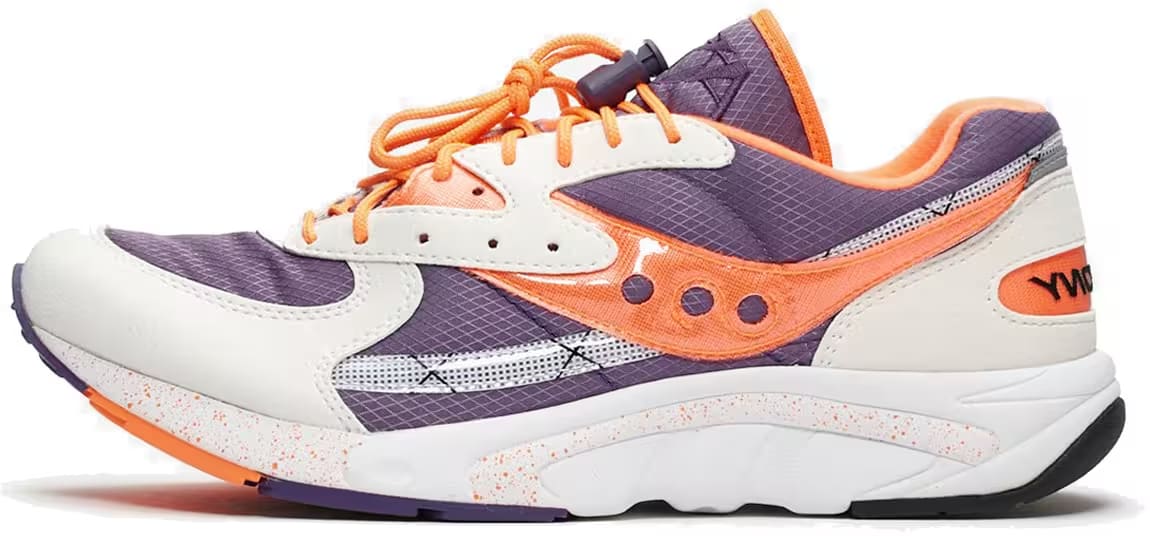 Saucony Aya White Purple Orange