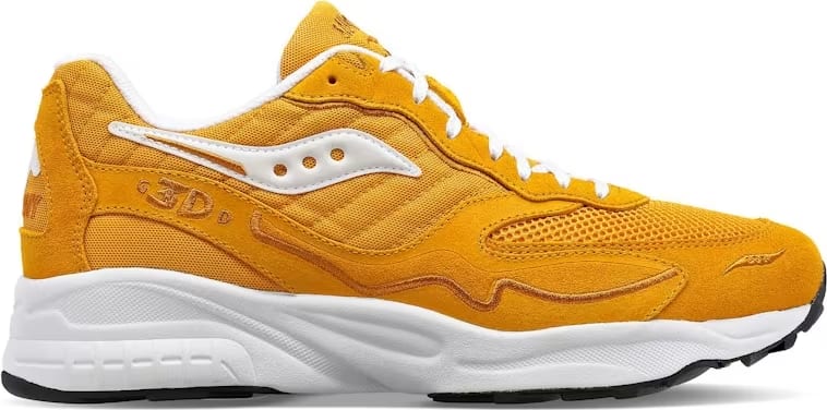 Saucony 3D Grid Hurricane Mustard White