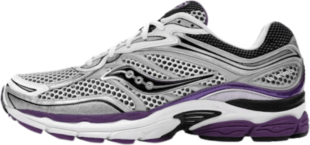Saucony ProGrid Omni 9 White Black Silver Purple