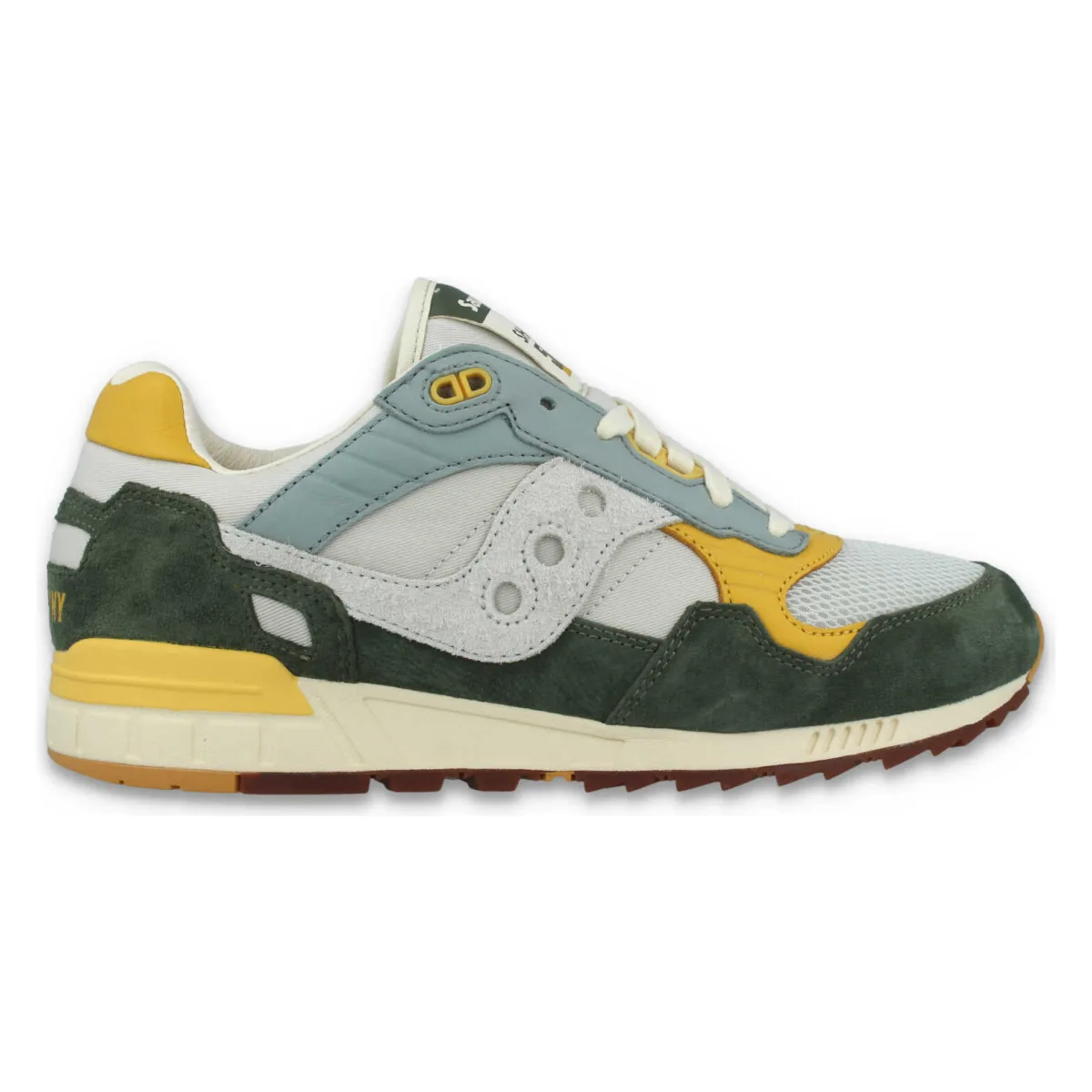 Saucony Shadow 5000 Premium Light Grey Green Yellow