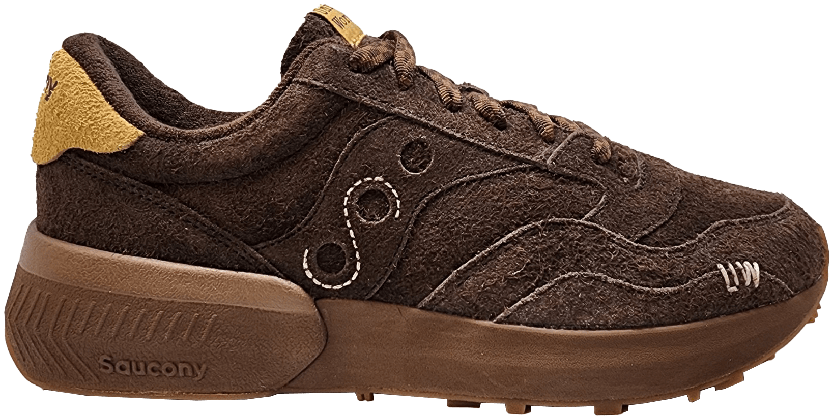 Brown top saucony sneakers