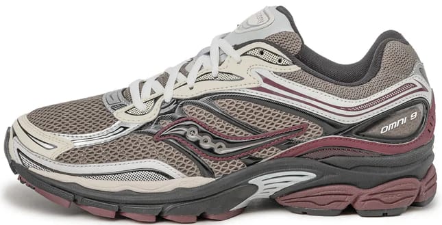 Saucony Pro Grid Omni 9 "Tan Maroon"