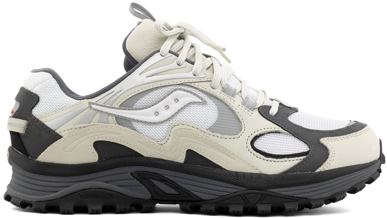 Saucony Grid Aura X Grey Pack White