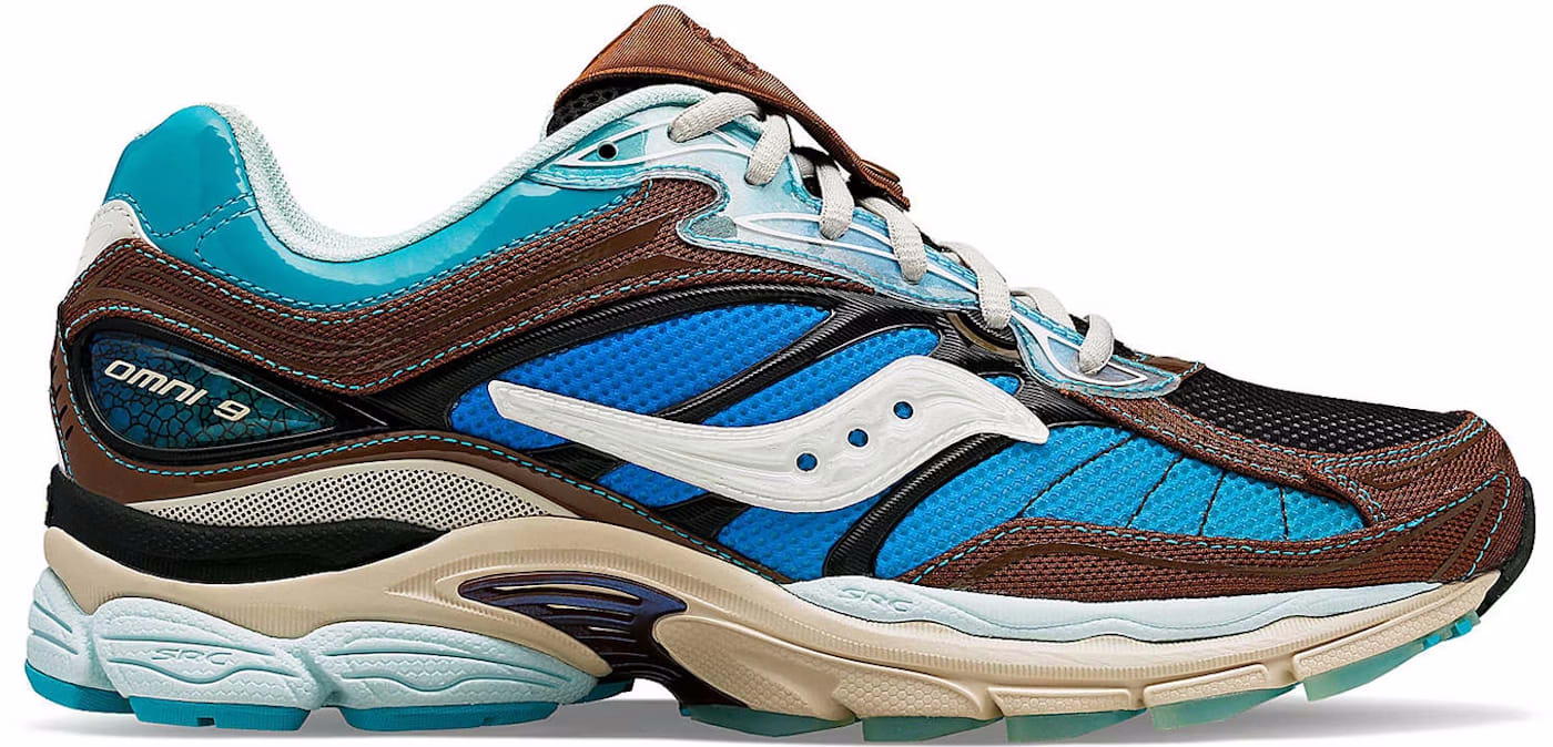 Footpatrol x Saucony Pro Grid Omni 9 "Blue Brown"